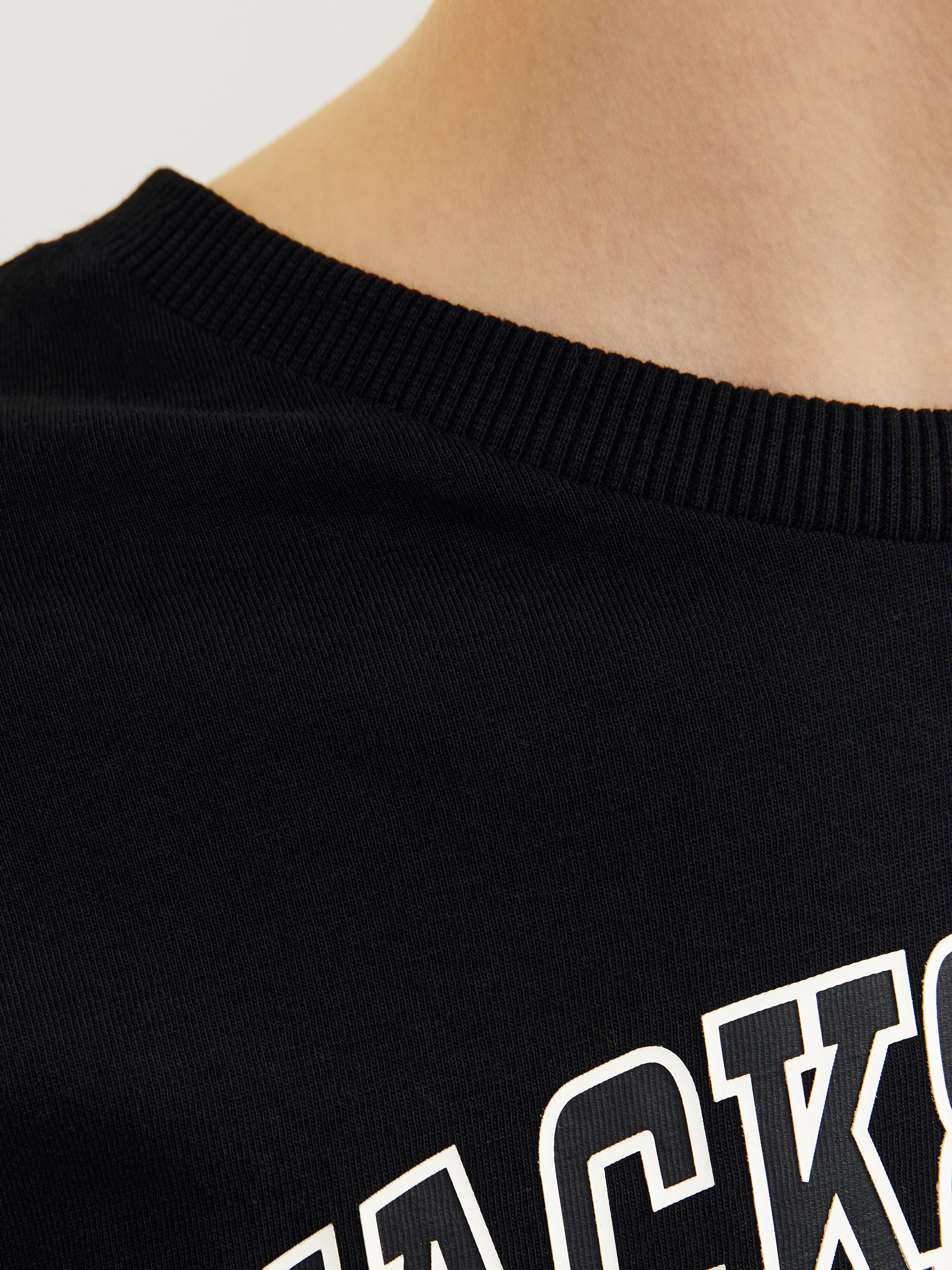 Jack & Jones Junior Rundhalsshirt »JJECALEB VARSITY TEE LS O-NECK SN JNR«