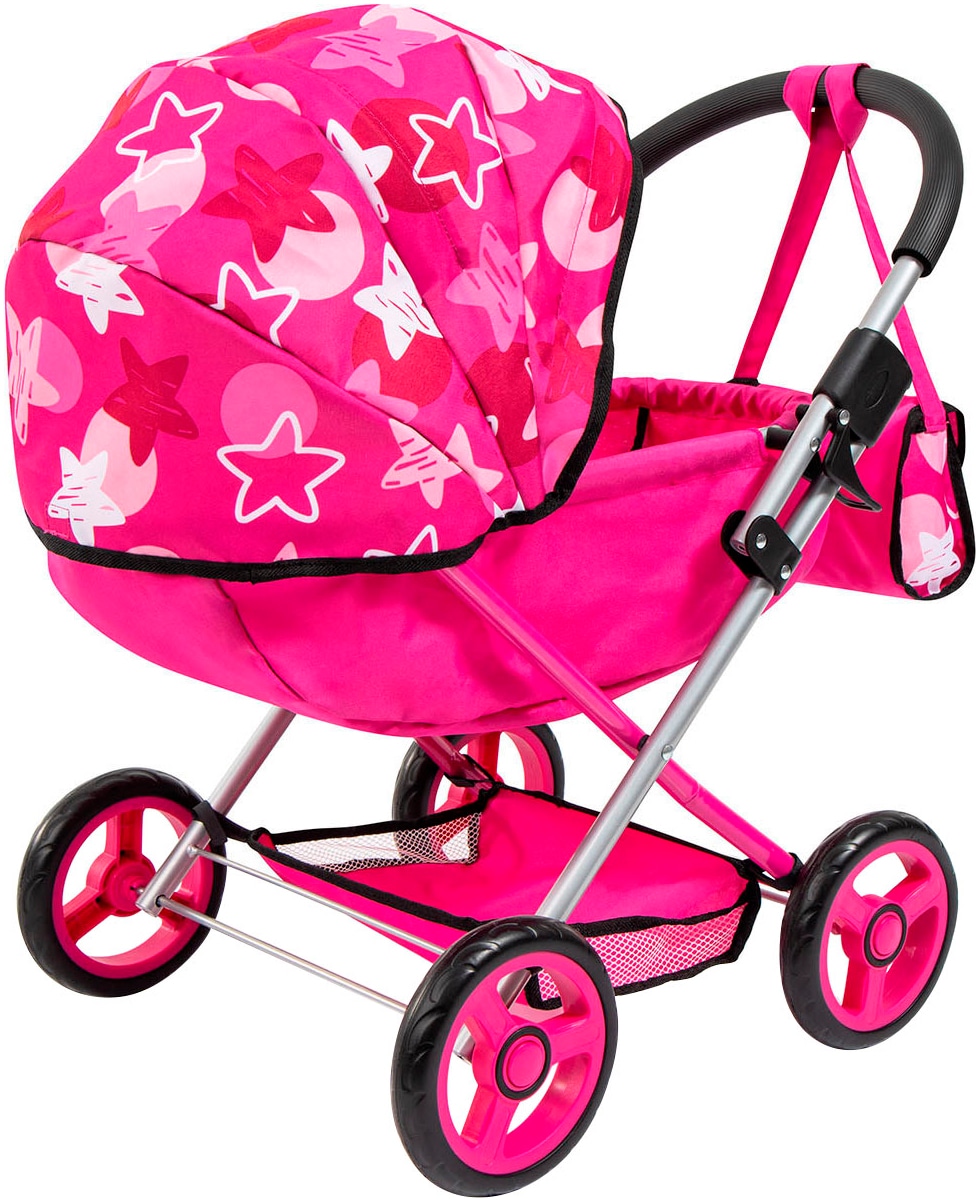 Bayer Puppenwagen »Cosy Set, pink«, mit Puppenreisebett und Wickeltasche