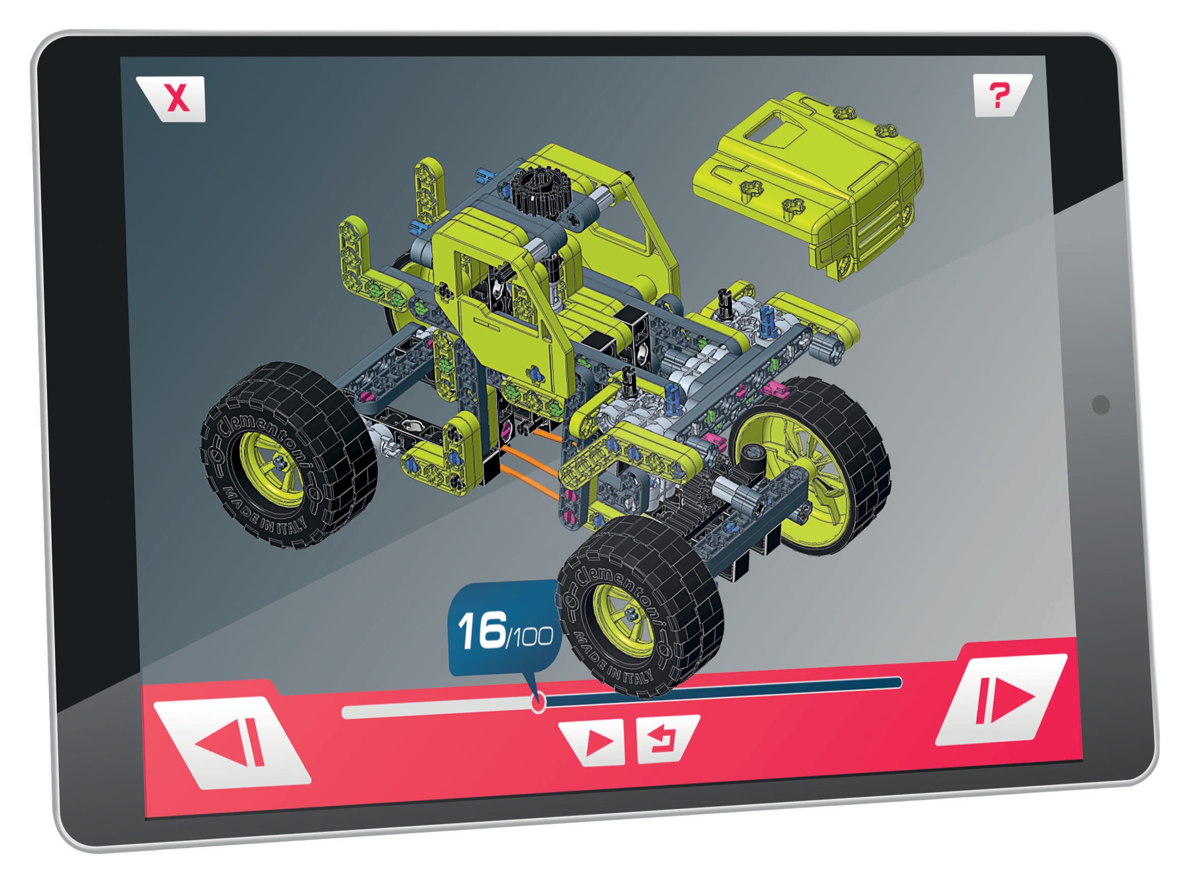Clementoni® Modellbausatz »Mechanik Labor, Monster Truck« Made in Europe
