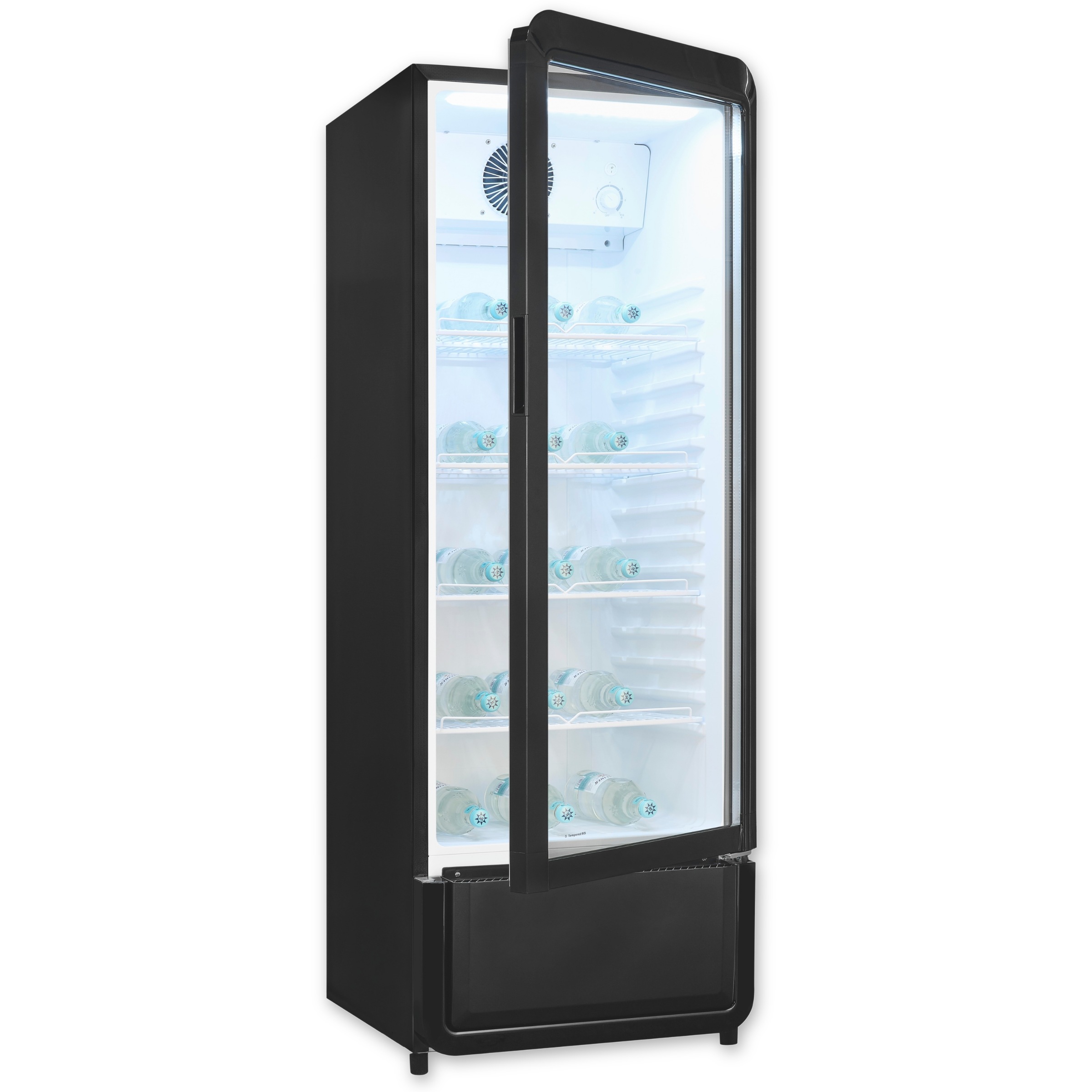 exquisit Getränkekühlschrank GKS220-GT-431D schwarz »GKS220-GT-431D schwarz« 152,5 cm hoch 54 cm breit