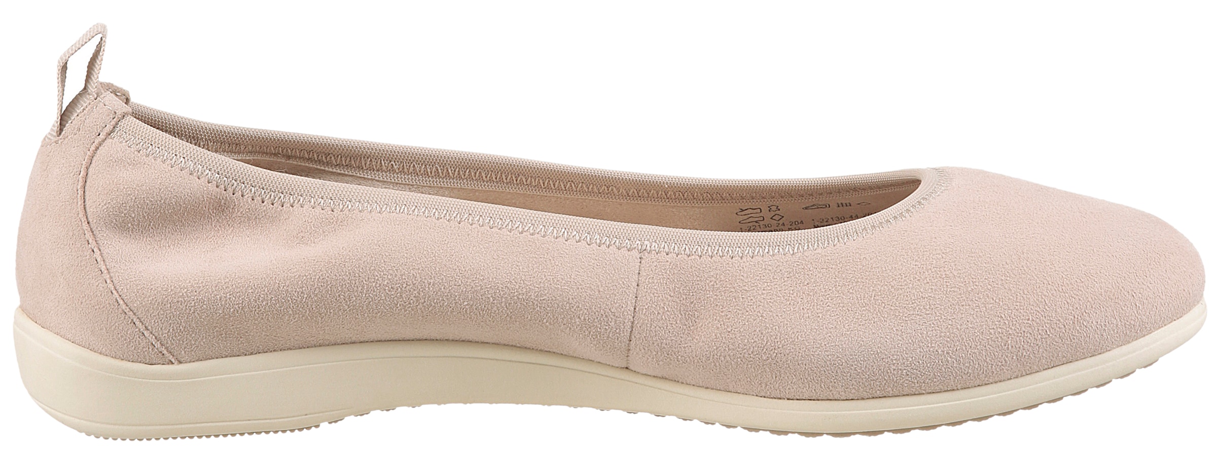 Tamaris Ballerina, Schlupfschuh, Bequemschuh mit komfortablem Elastikeinfass