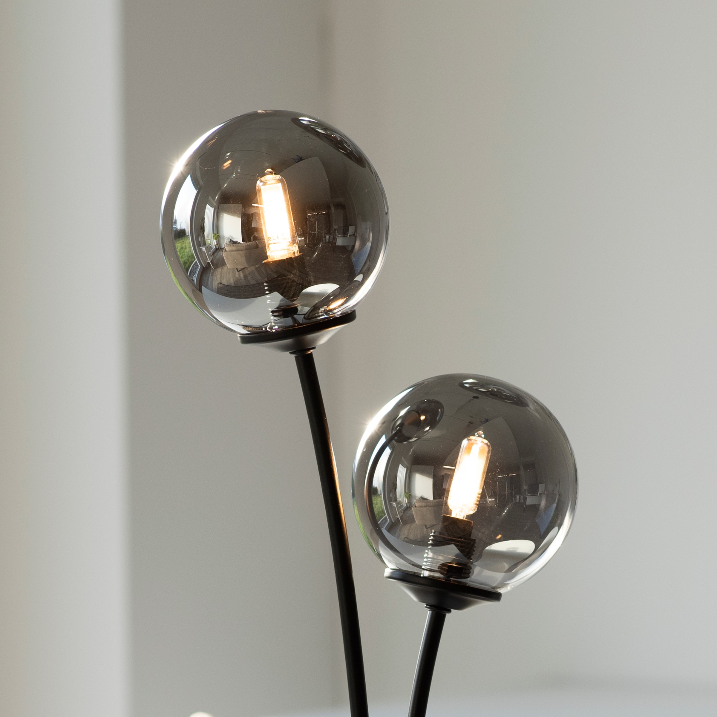 Paul Neuhaus LED Nachttischlampe »WIDOW«, 2 flammig, Leuchtmittel G9 | LED wechselbar, Schalter, Schnurschalter