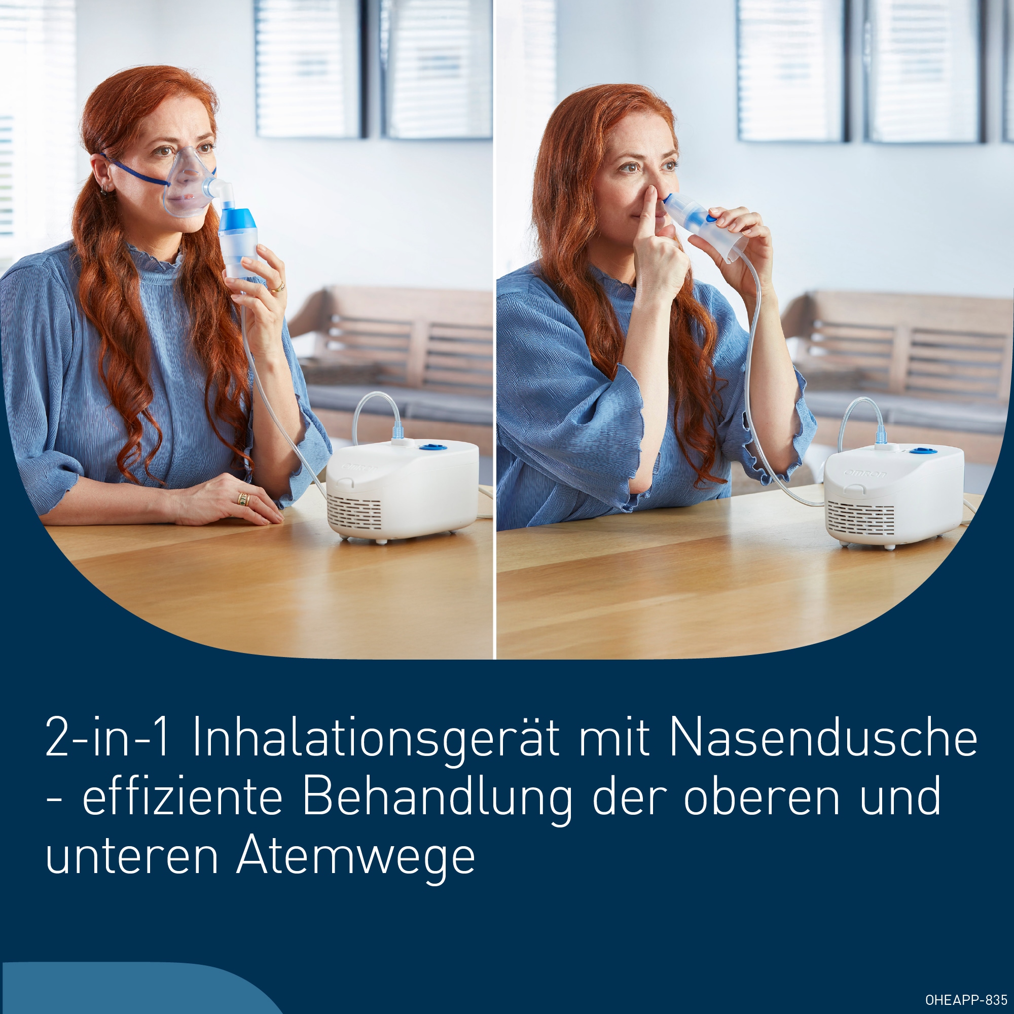 Omron Inhalationsgerät »X102 Total« mit Nasendusche