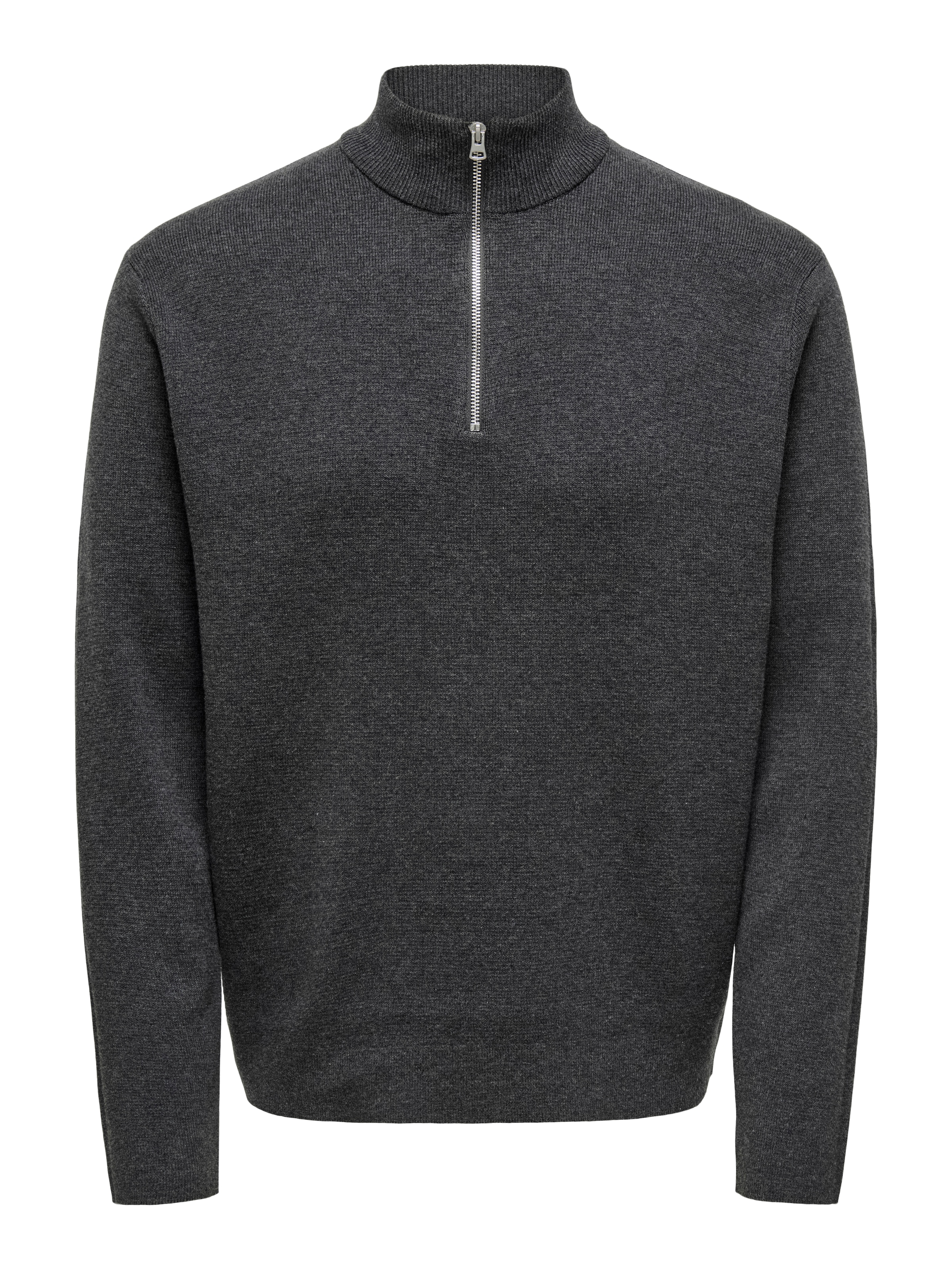 ONLY & SONS Troyer »ONSTING LIFE REG HALF ZIP KNIT NOOS« Baumwolle, regular fit