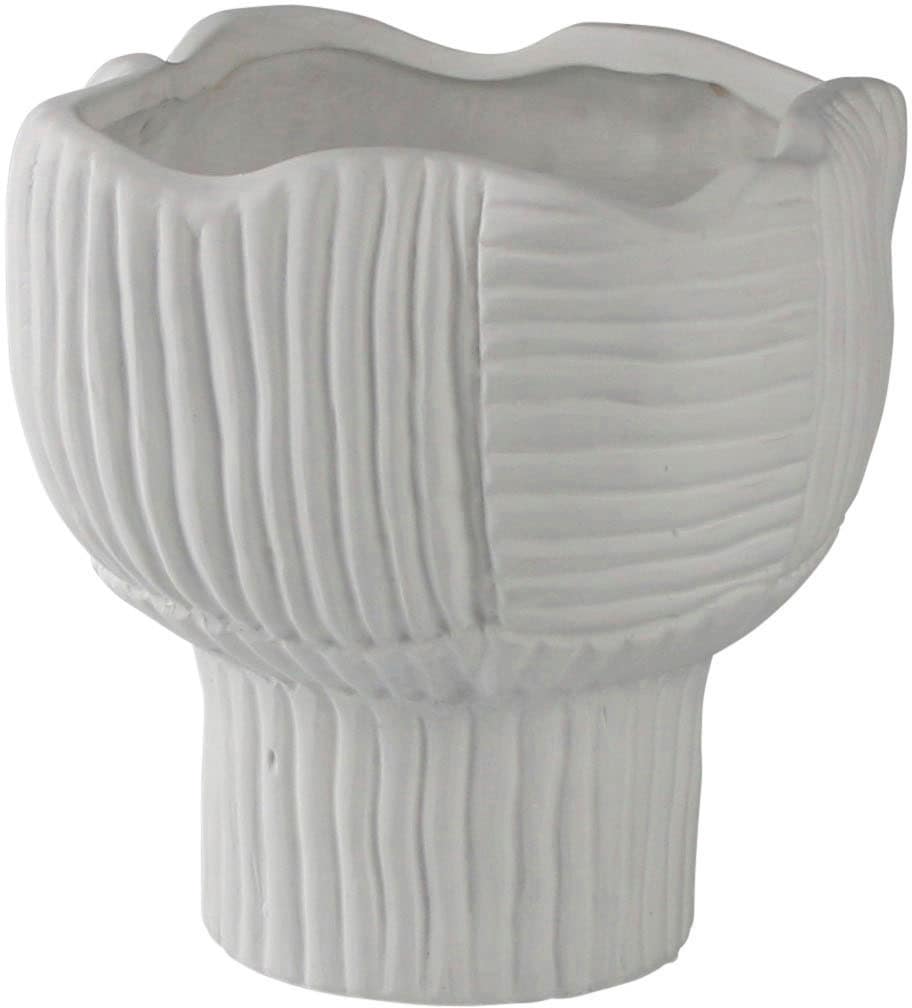Dekovase »Blüte, Tischvase aus Keramik, Höhe ca. 17 cm«, (1 St.), Keramikvase,...