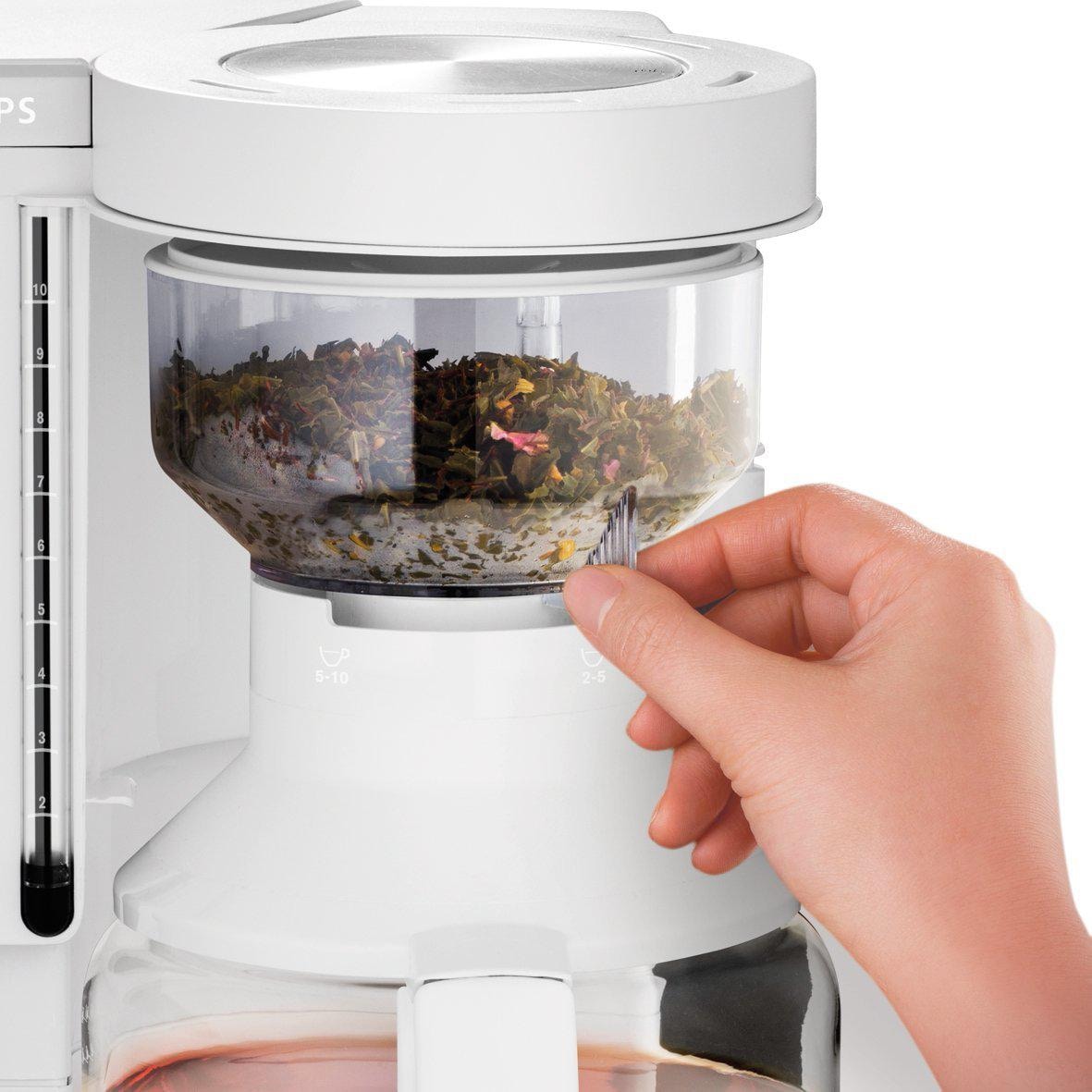 Krups Filterkaffeemaschine »Duothek Plus KM8501«, 1 l Kaffeekanne, Papierfilter, 1x4, Kombiautomat für Kaffee und Tee