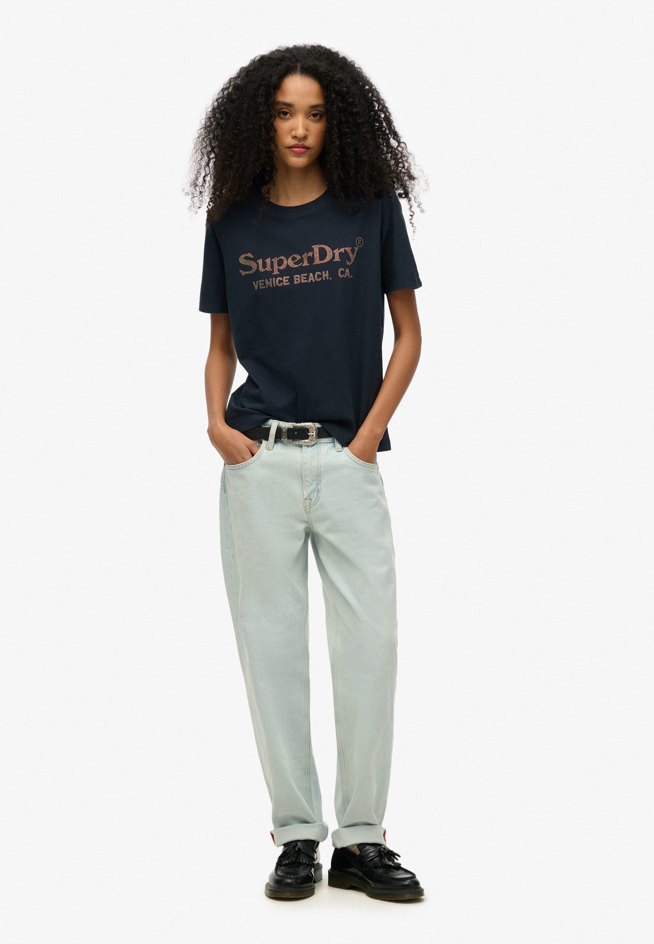 Superdry Kurzarmshirt »VENUE METALLIC RELAXED TEE«