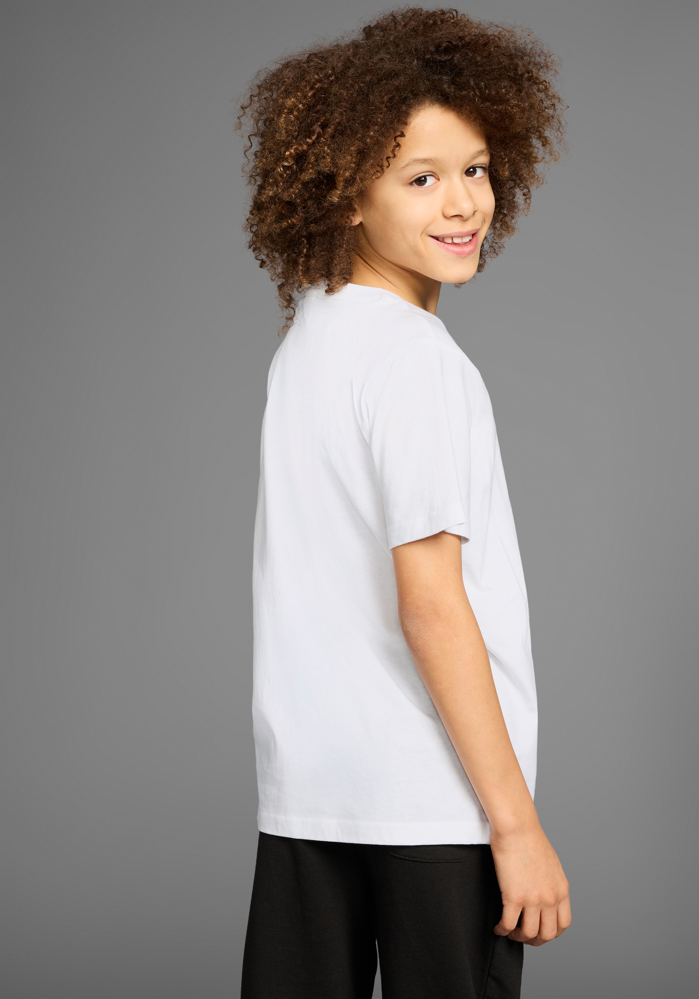 KangaROOS T-Shirt »2er Pack T-Shirts mit kleiner Stickerei« Packung, 2, 2 Stk. , 2 T-Shirts mit Stickerei