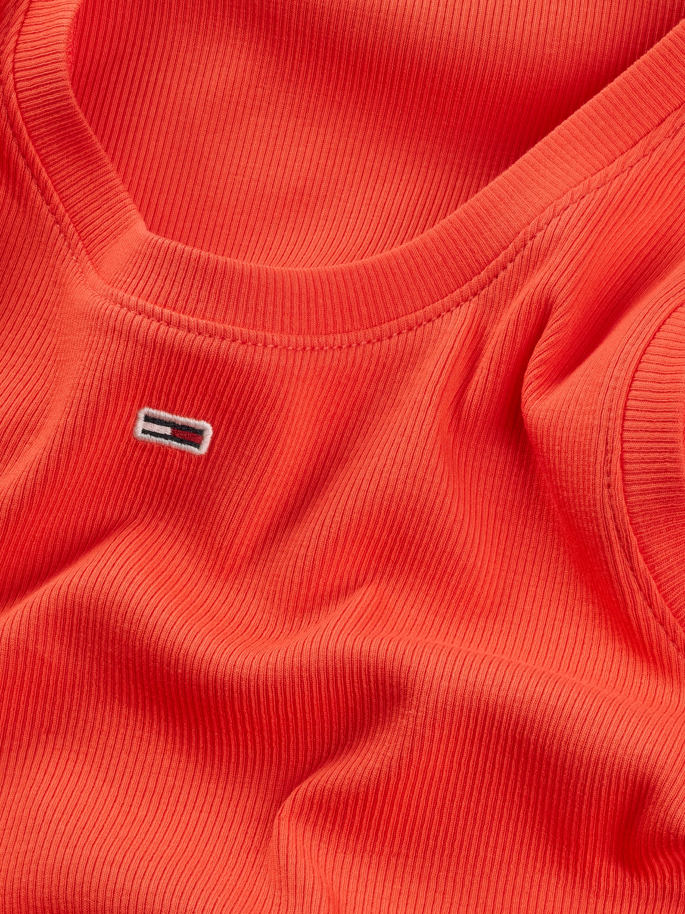 Tommy Jeans Tanktop »TJW ESSENTIAL RIB TANK EXT«, mit Logostickerei