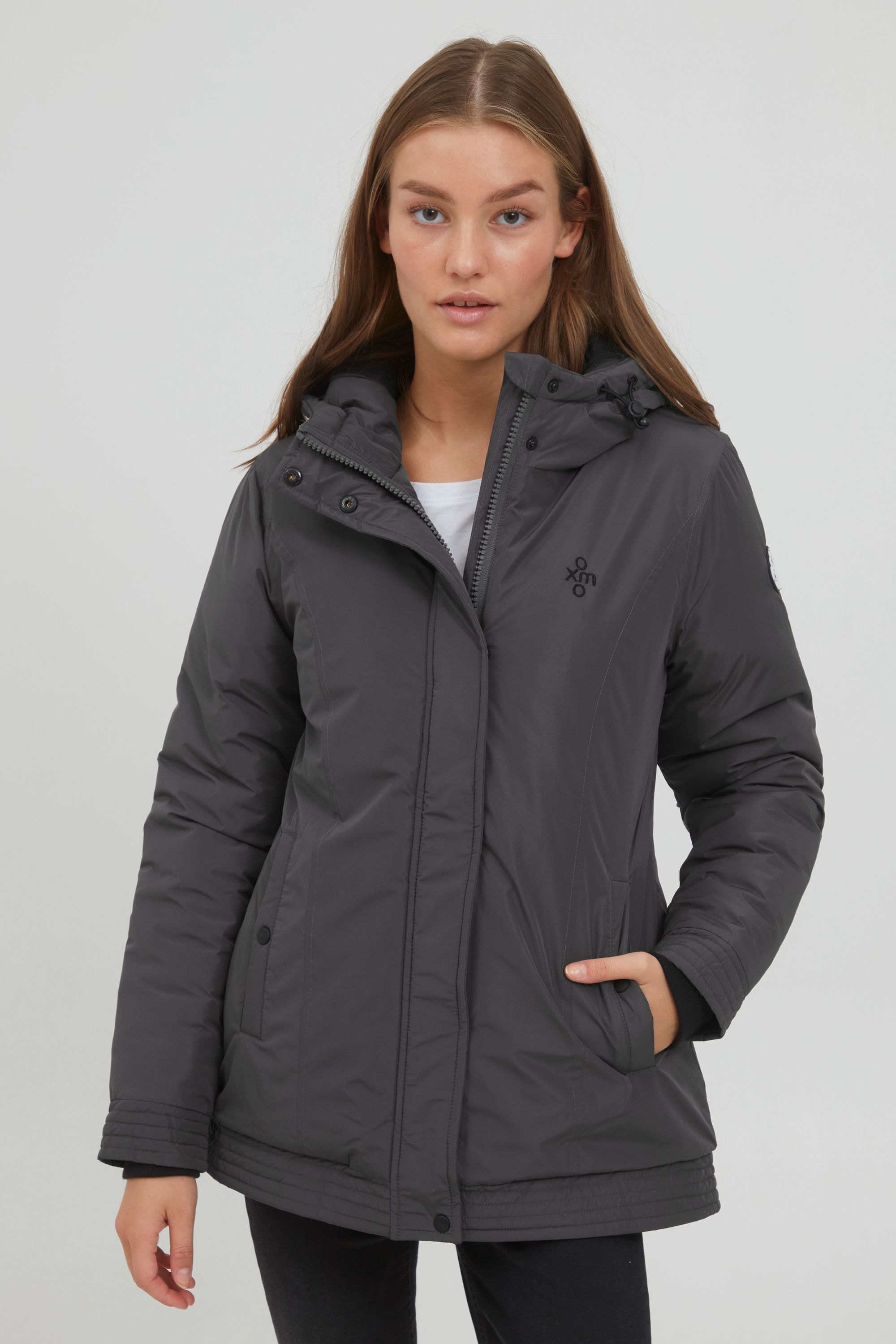 OXMO Winterjacke »Winterjacke OXJytte«, mit Kapuze
