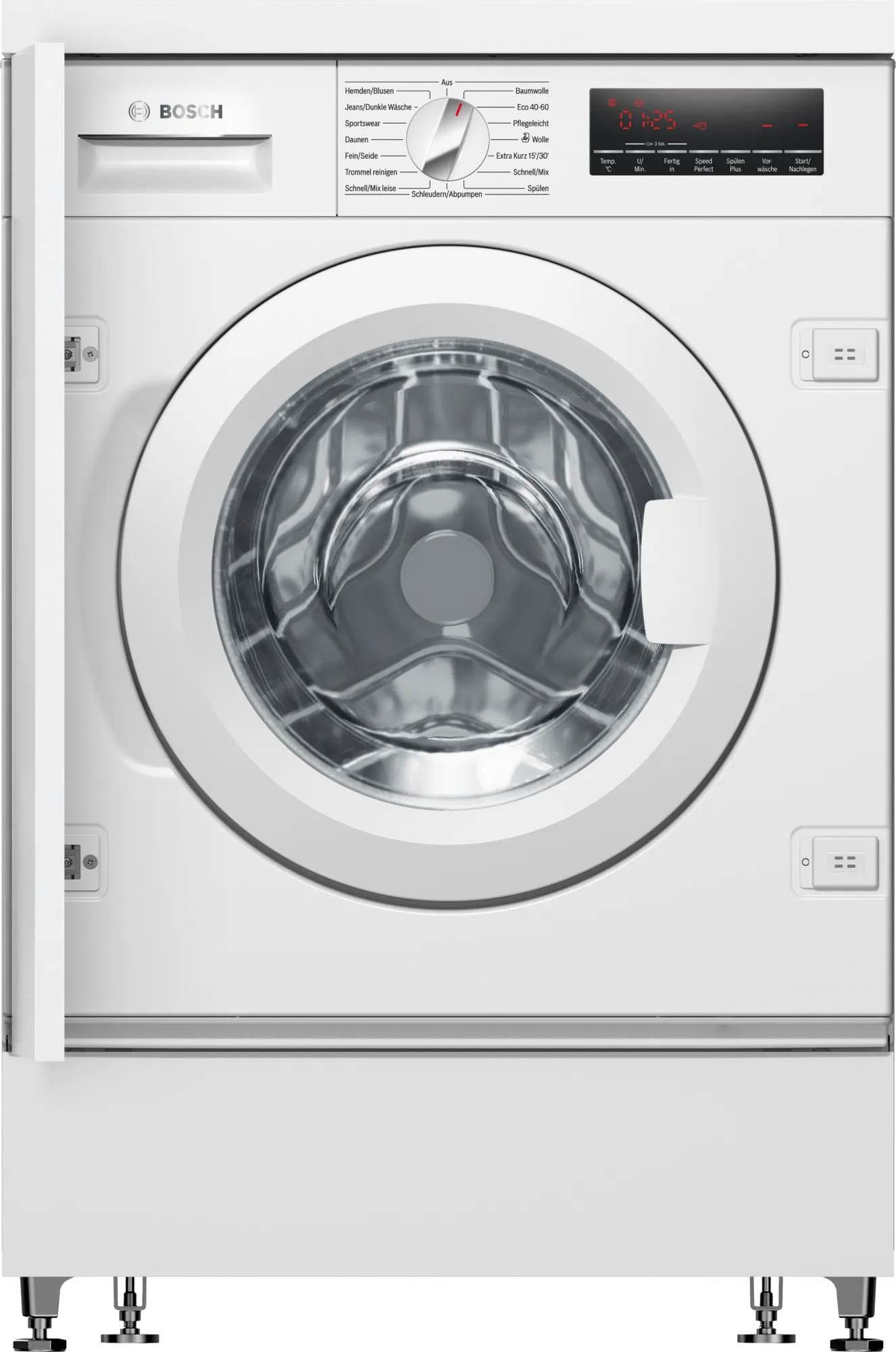 BOSCH Einbauwaschmaschine Serie 8 "WIW28443" 8 kg 1400 U/min AquaStop, Speed Perfect, Nachlegefunktion, Kurzprogramme