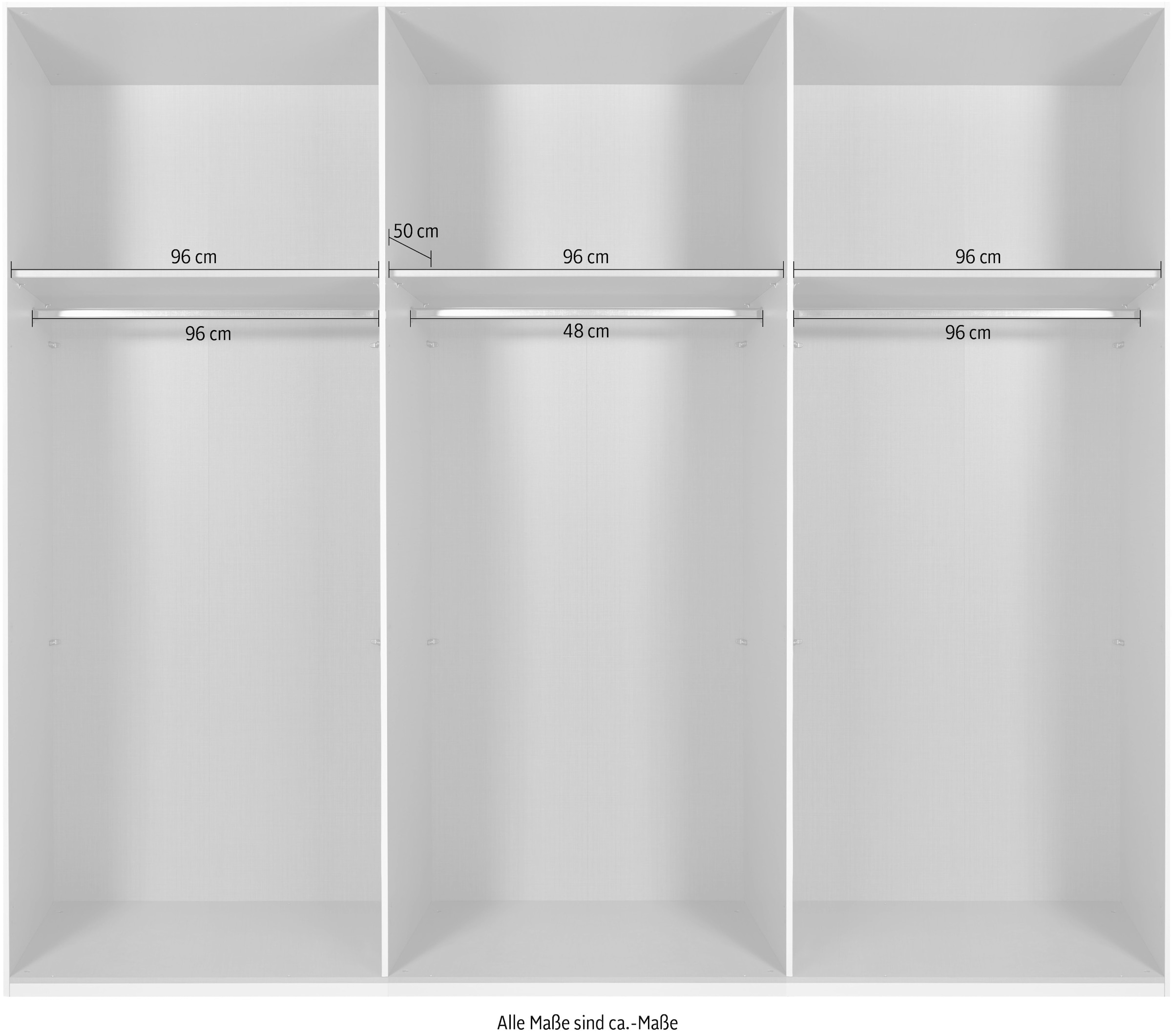 Wimex Schwebetürenschrank »Atlanta by fresh to go«, mit Akustikpaneel Optik (3D Leisten), Lamelle