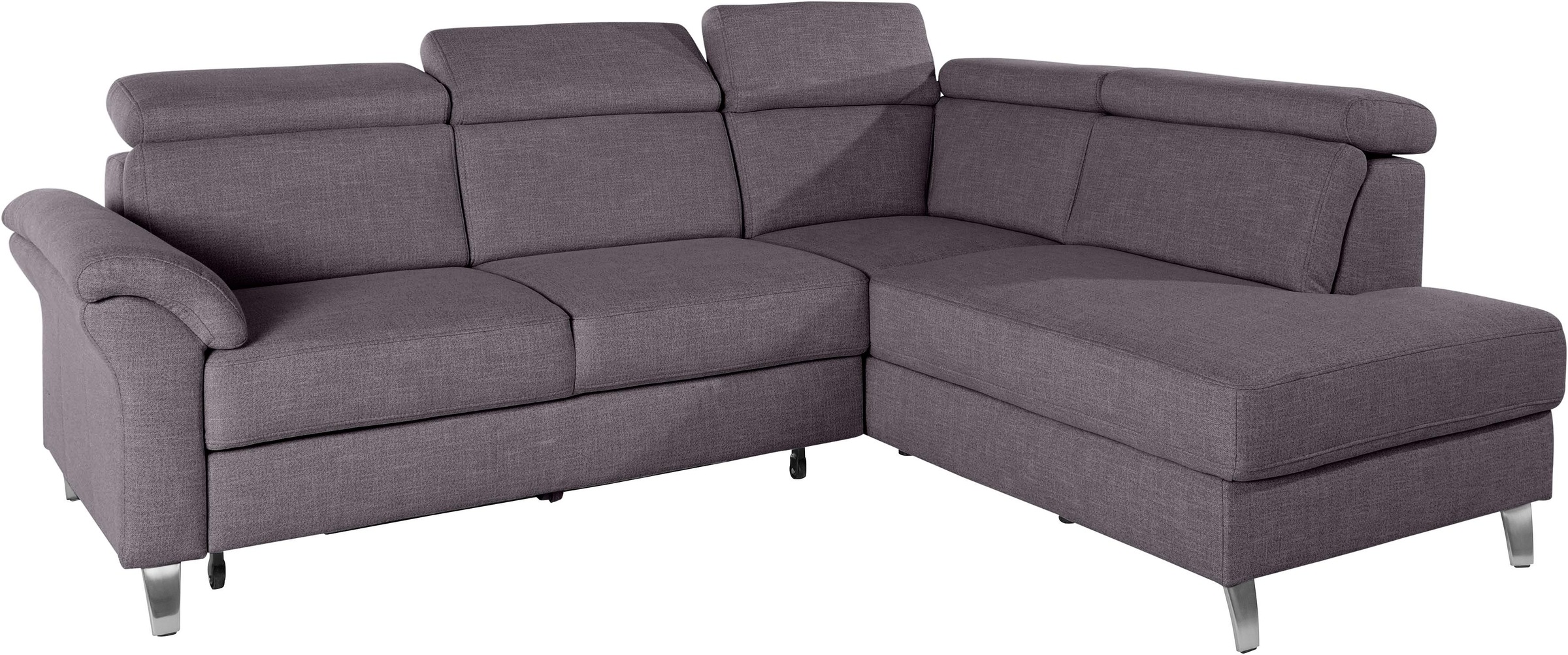 sit&more Ecksofa, inklusive Kopfteilverstellung, wahlweise mit Bettfunktion und Bettkasten