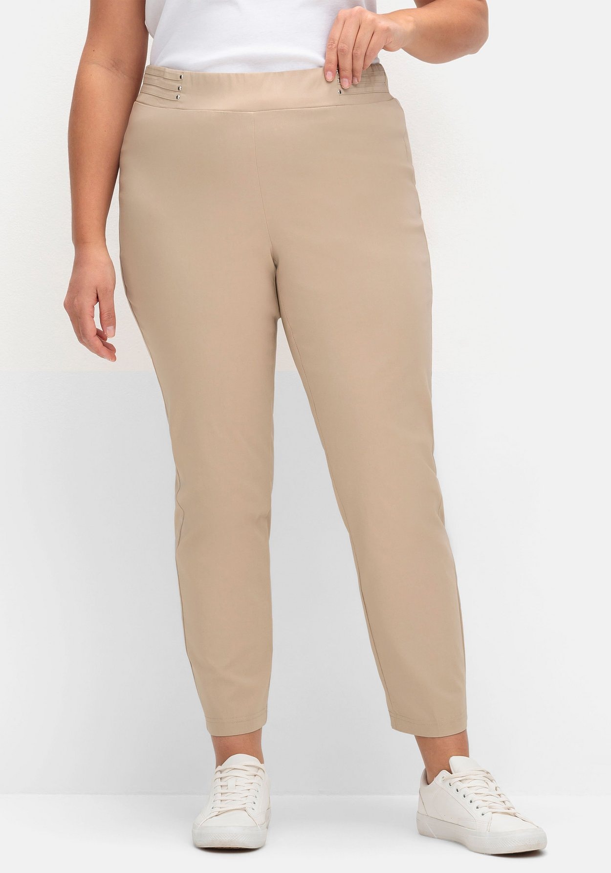 Sheego Schlupfhose »Bengalin-Schlupfhose mit dekorativem Bund«