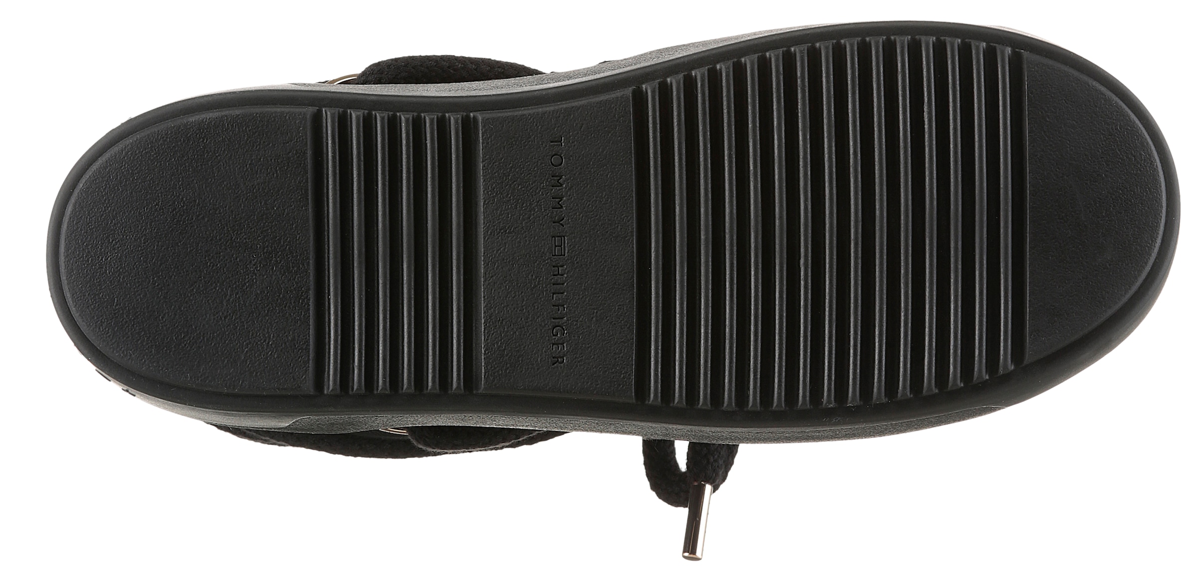 Tommy Hilfiger Schnürboots »TOMMYTECH LOGOTAPE SNOWBOOT WARM«  , Plateau, Schnürboots, Outdoorschuh, Textilband mit Logoschriftzug