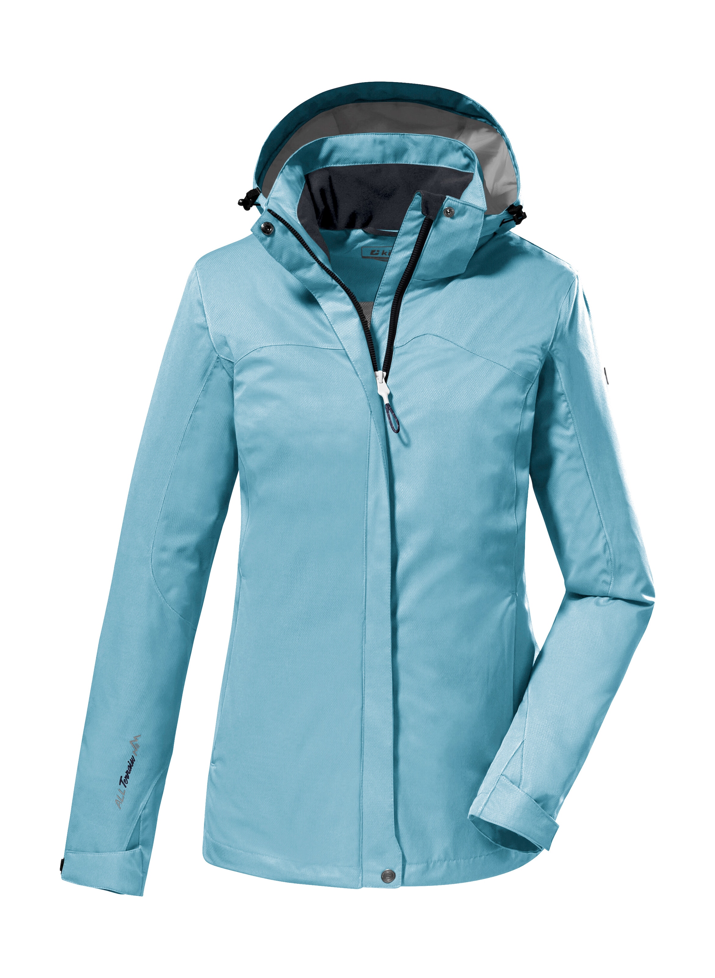 Killtec Outdoorjacke »KOS 133 WMN JCKT«, Wasser- und winddichte Damenjacke mit abnehmbarer Kapuze, PFAS-frei