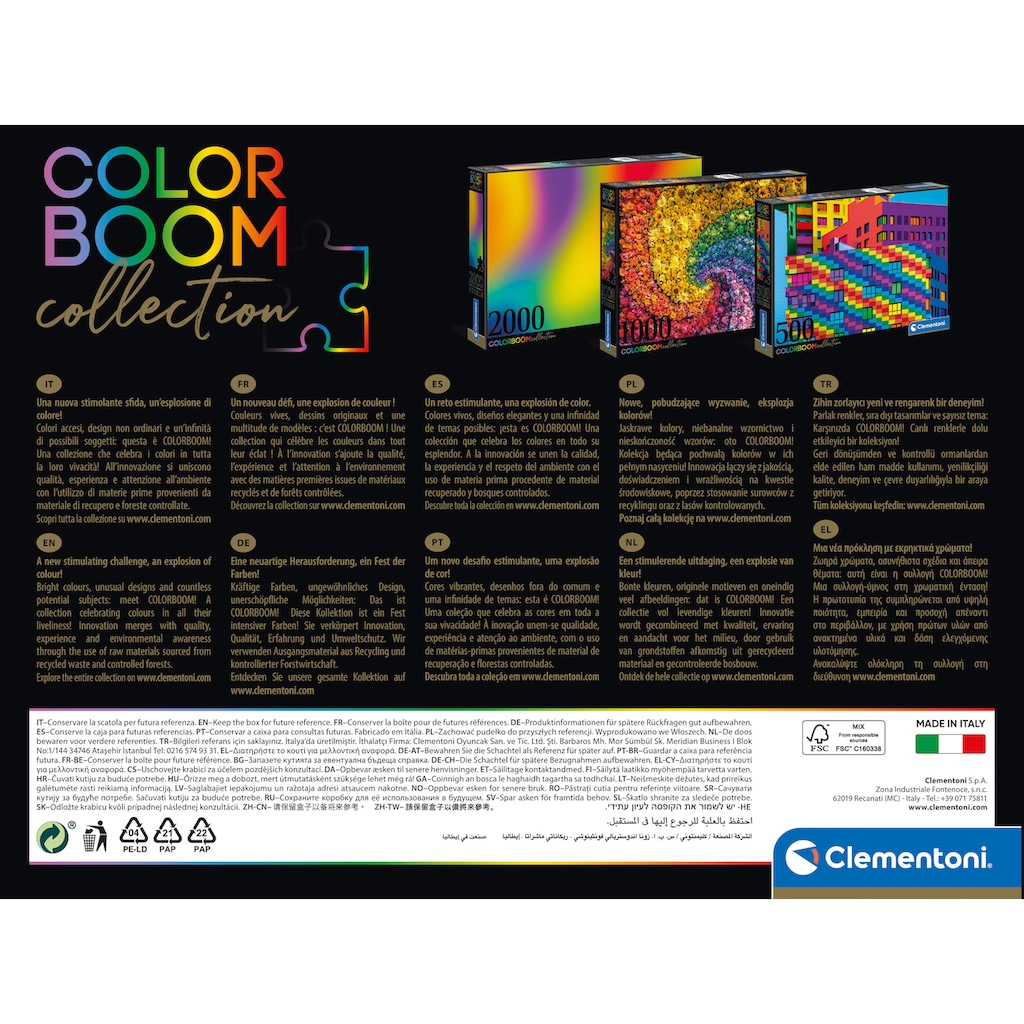 Clementoni® Puzzle »Colorboom Collection, Marbles«, Made in Europe, FSC® - schützt Wald - weltweit