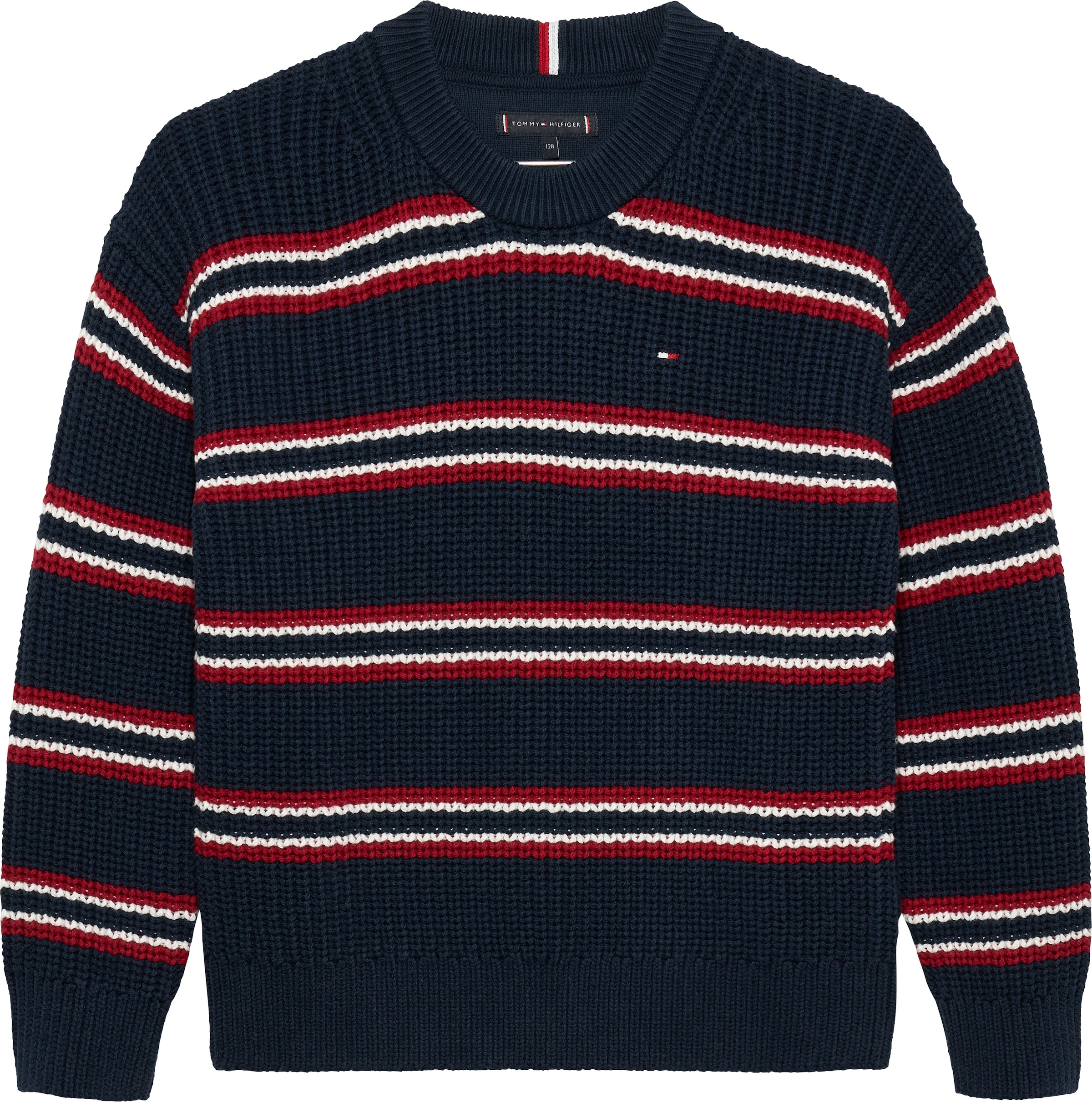 Tommy Hilfiger Strickpullover »HALF CARDIGAN C-NECK SWEATER« Kinder bis 16 Jahre