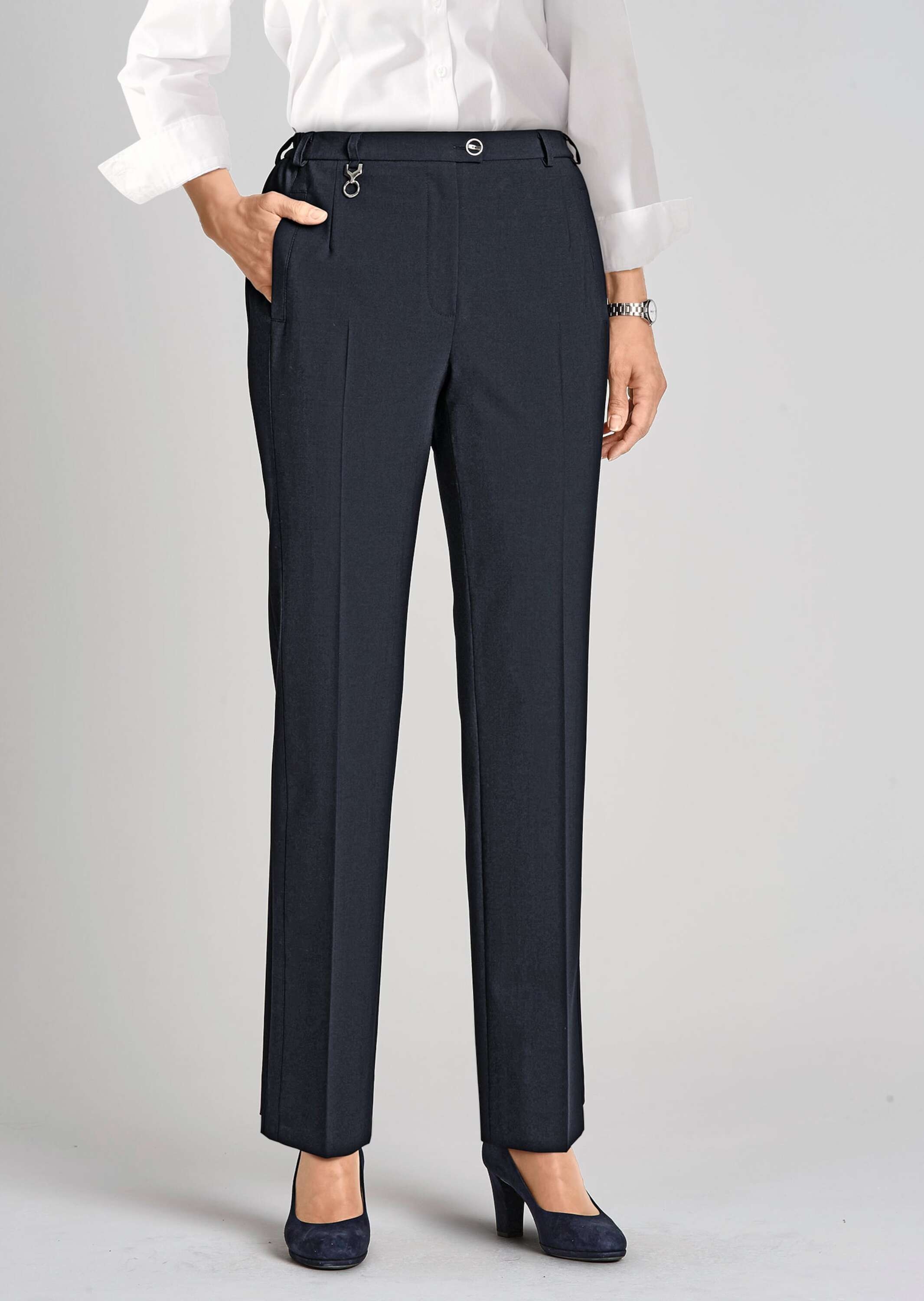 GOLDNER Stoffhose »Trevira-Schurwollhose CARLA«