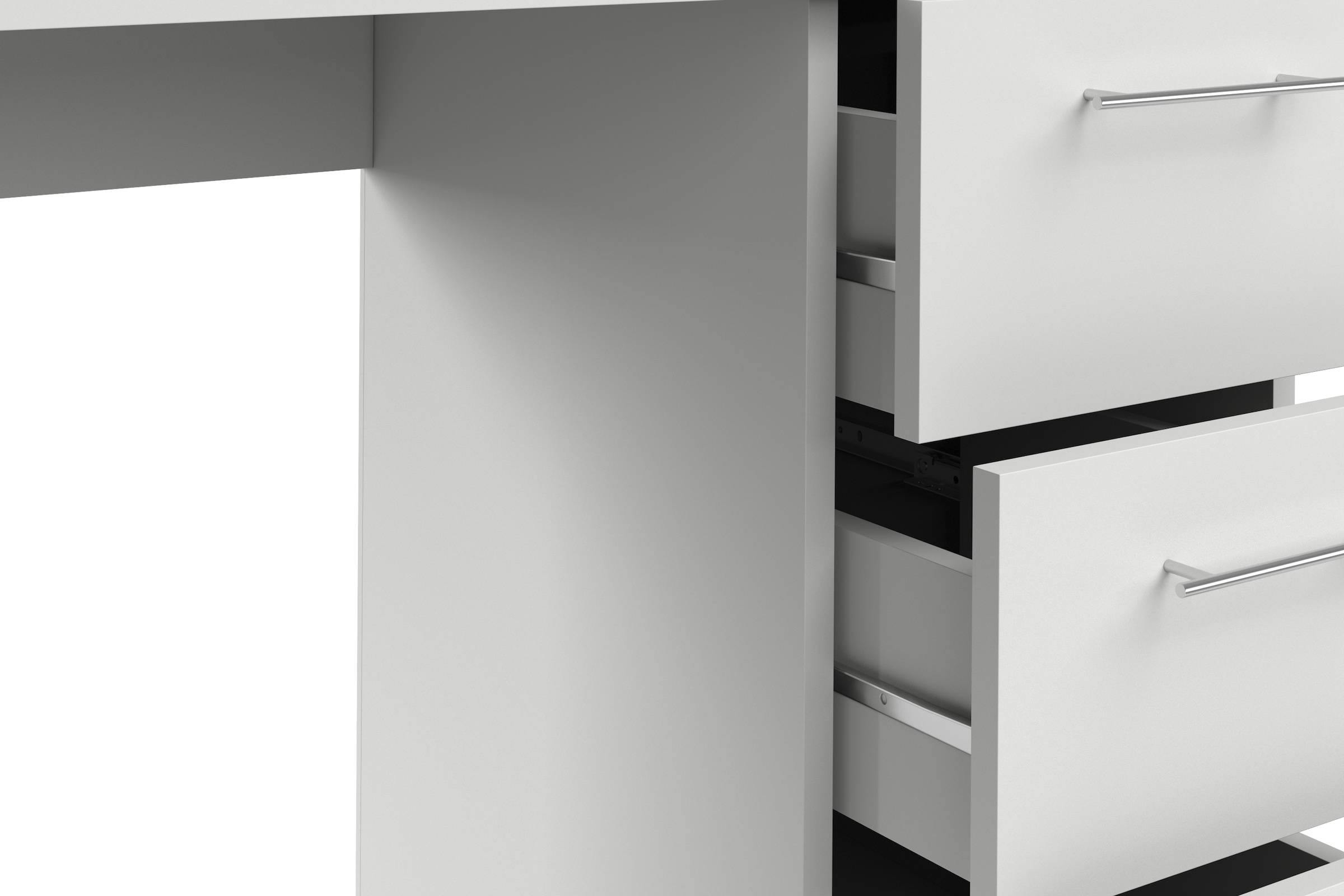 VOGL Möbelfabrik Schreibtisch »Tobi, optional mit Tastaturauszug,« mit 3 Schubkästen, Breite 115 cm, Made in Germany