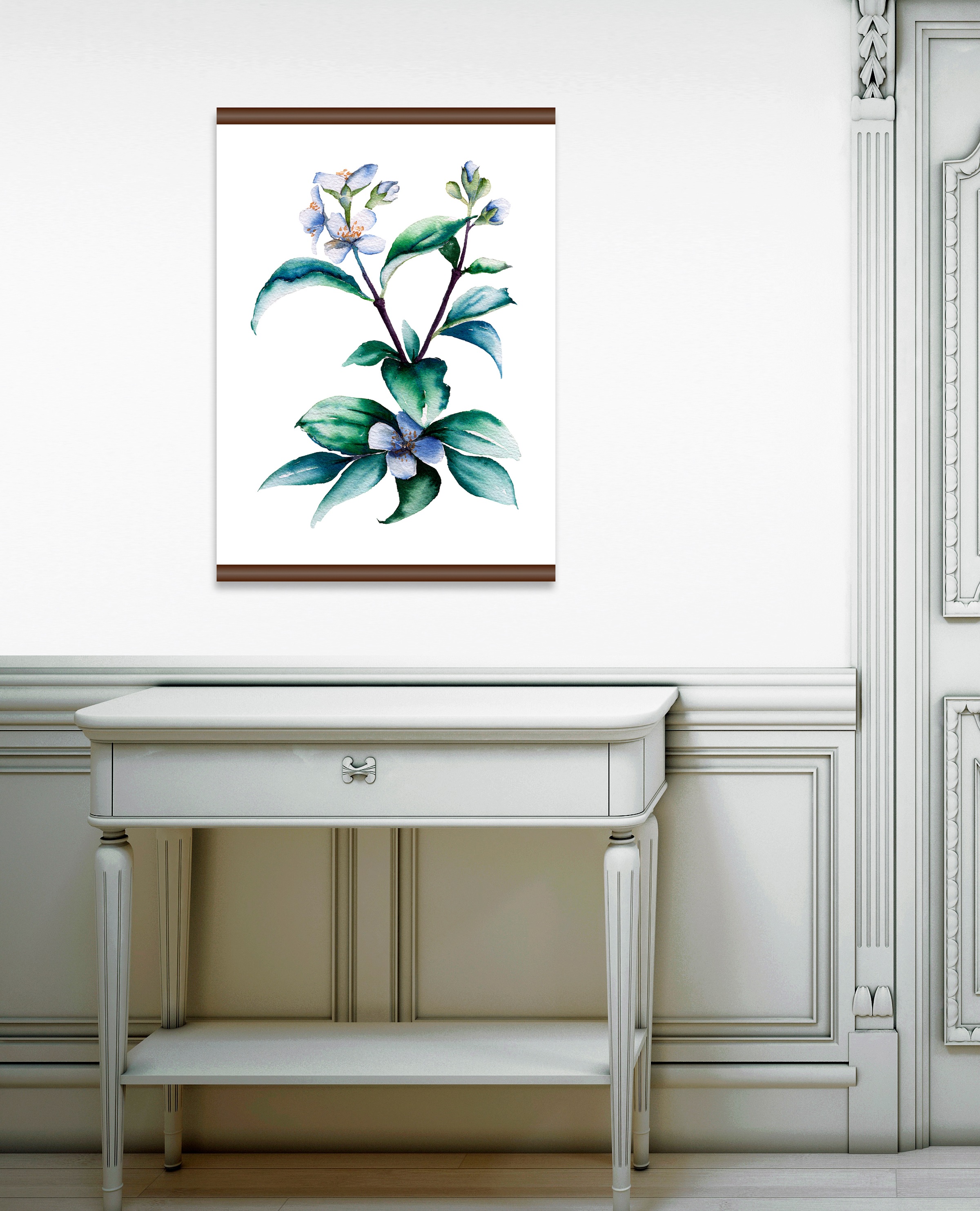 queence Leinwandbild »Lila Pflanze«, 50x70 cm