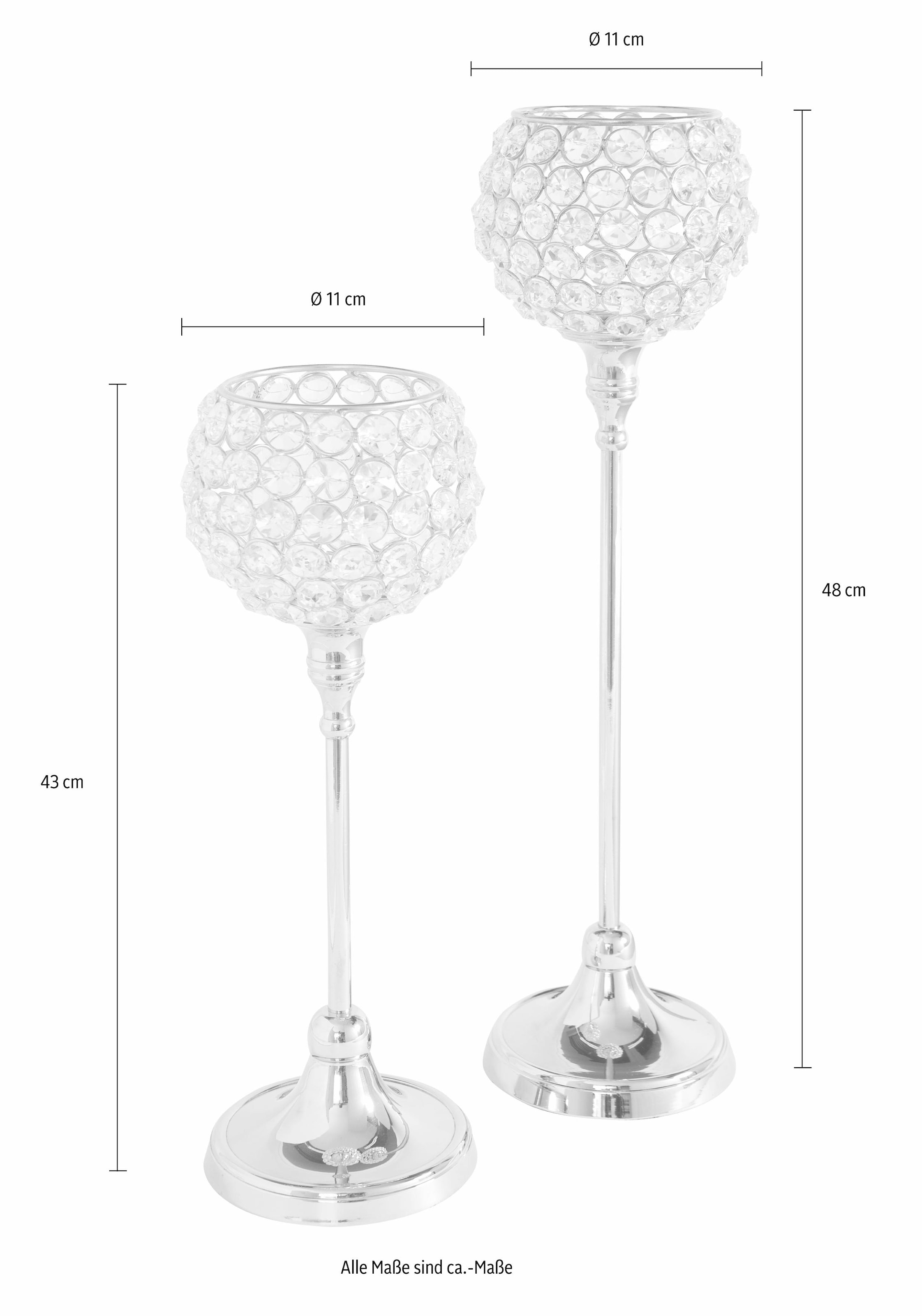 affaire bequem 2 Teelichthalter St.) »Kristall«, Home (Set, bestellen