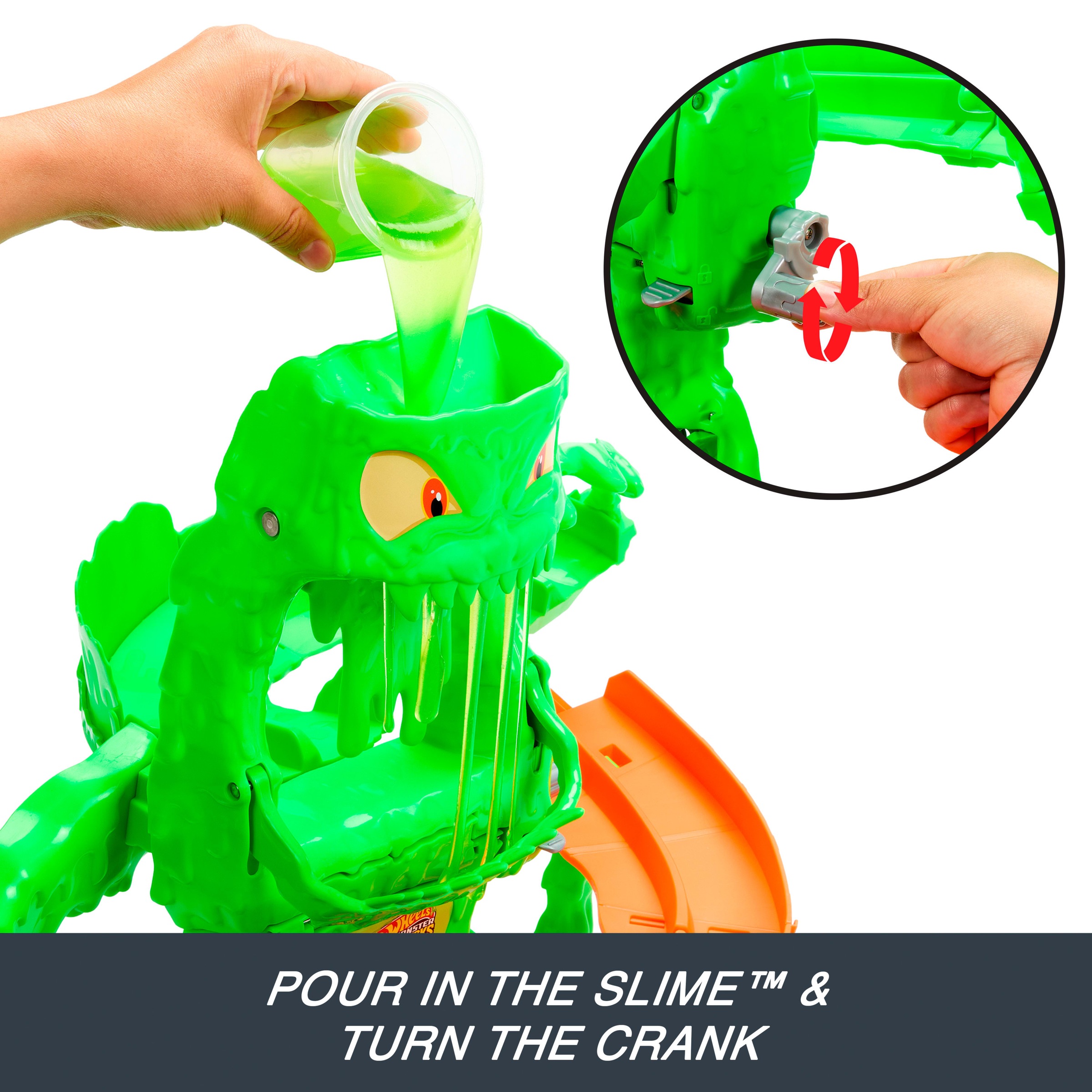 Hot Wheels Autorennbahn »Hot Wheels Monster Trucks 1:64 Mutant Monster Duell«