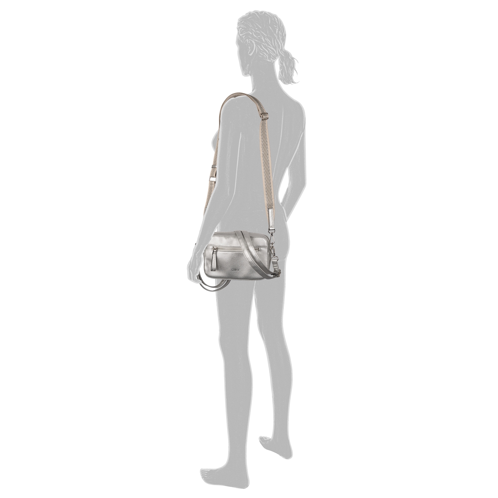 Gabor Handtasche »Silena«, hochwertig gewebte Gurtband und ein filigranes Logo