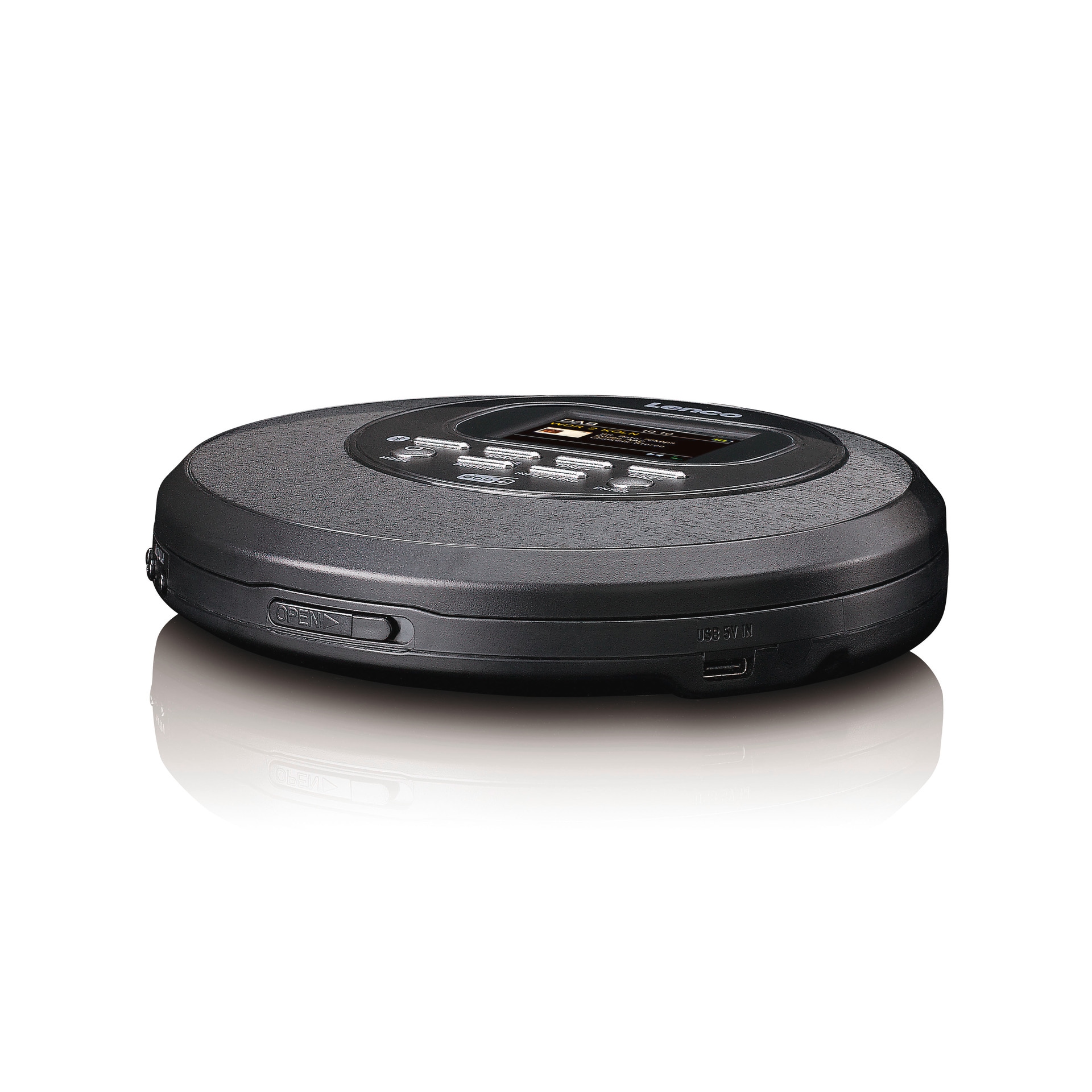 Lenco CD-Player »CD-500 Portabler CD-Player mit DAB+ Radio BT Akku«, Bluetooth, UKW Radio