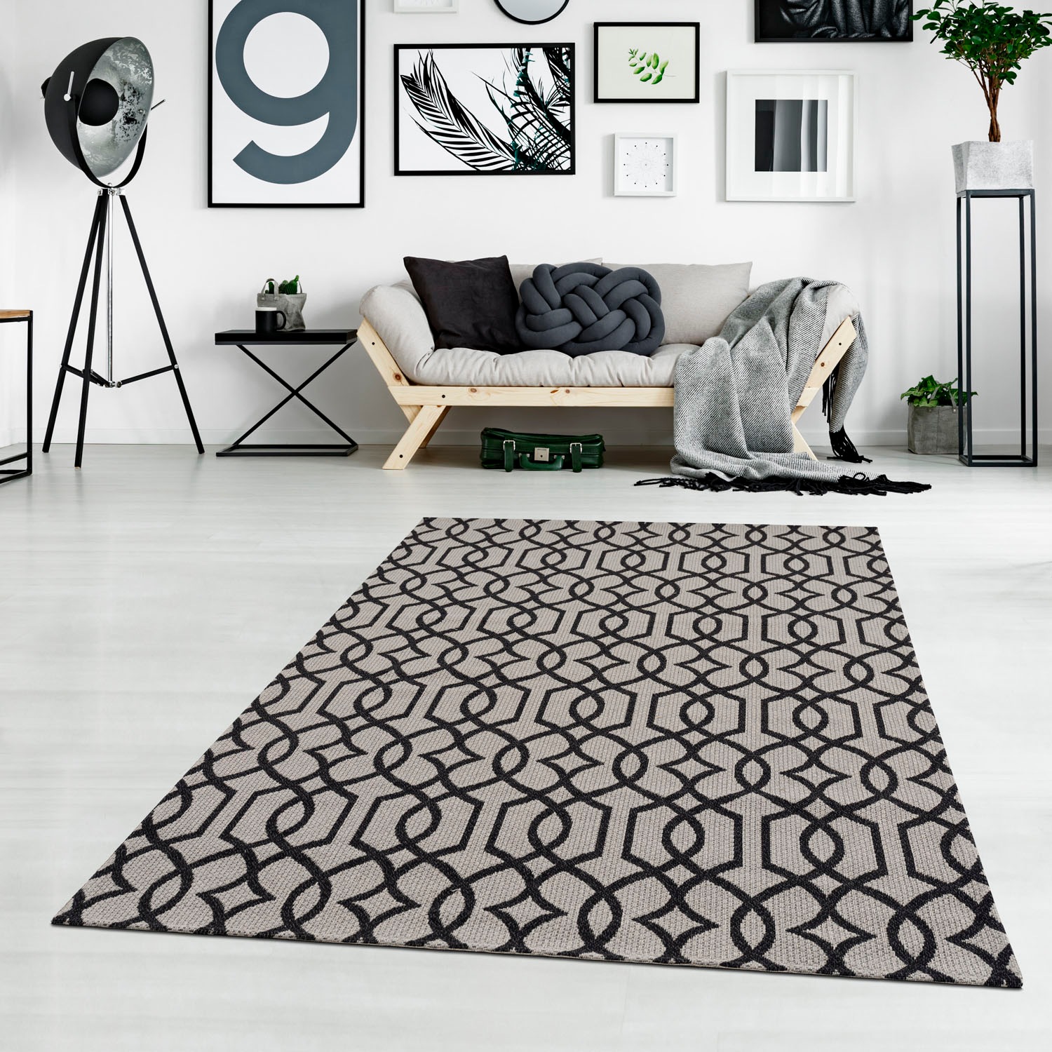 Carpet City Teppich kaufen Flachgewebe, Pflegeleicht Baumwolle,Marokkanisch, »Cotton«, online rechteckig, 100