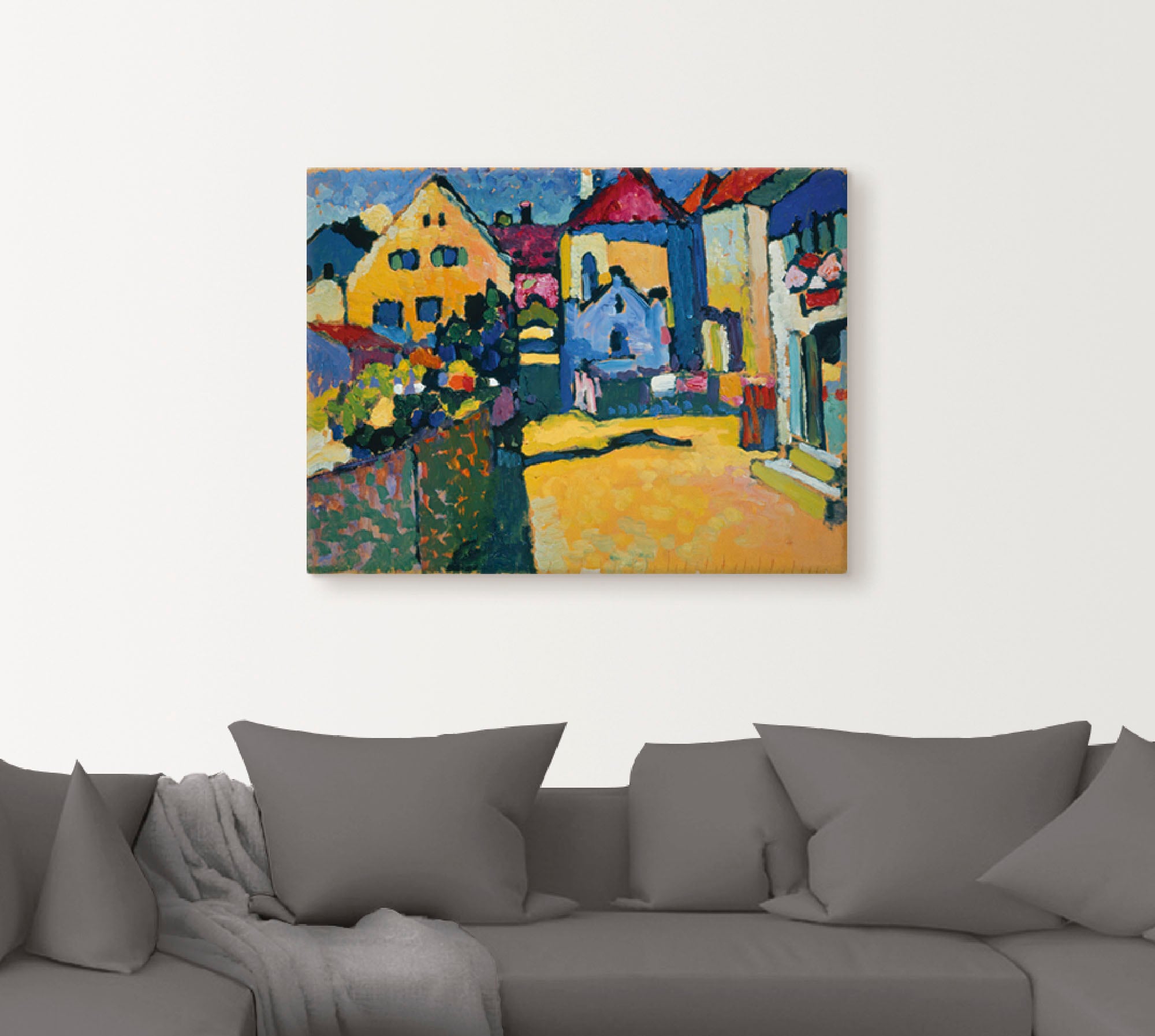 Artland Wandbild »Grüngasse in Murnau. 1909«, Europa, (1 St.), als Leinwandbild, Poster, Wandaufkleber in verschied. Größen