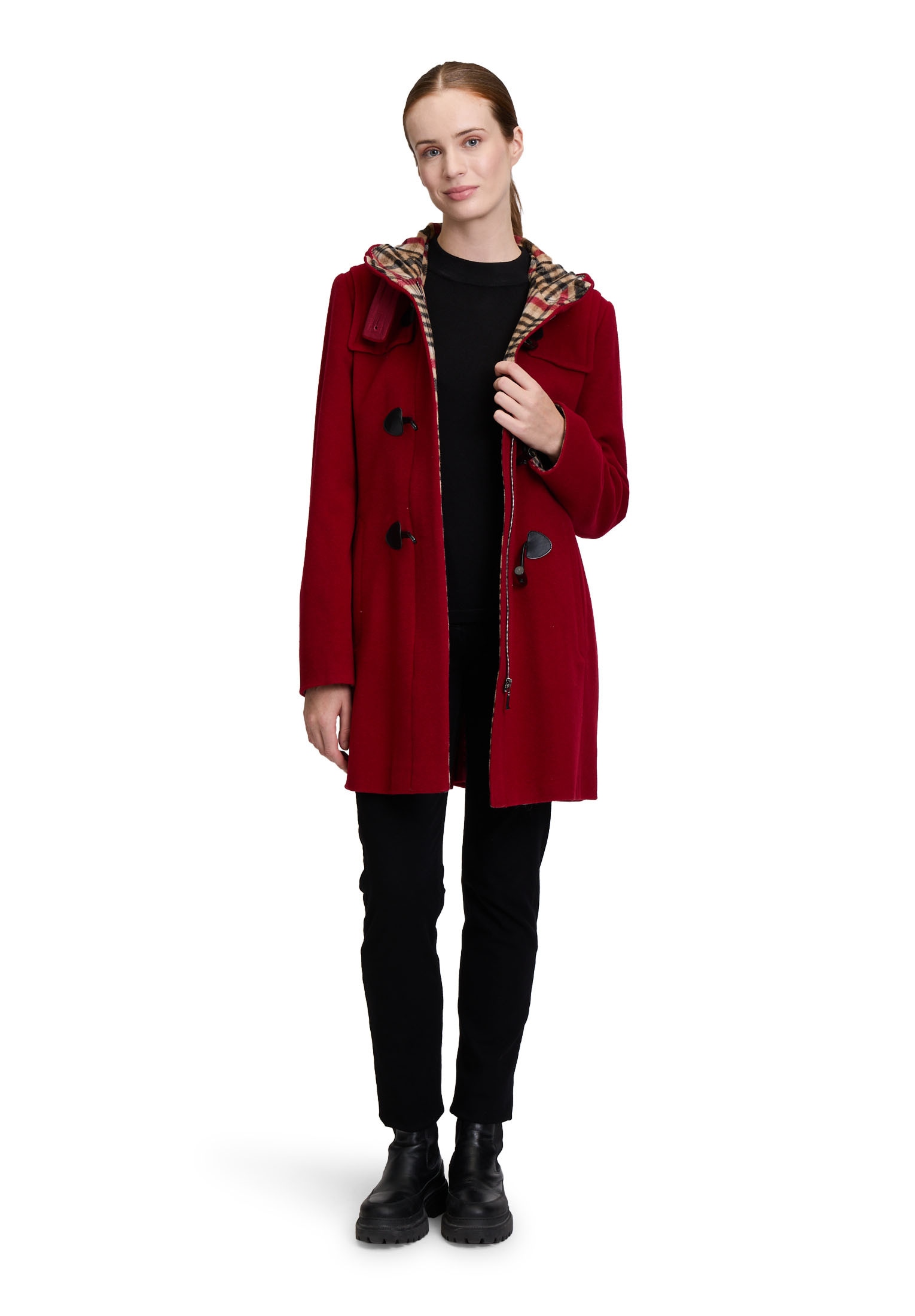 Gil Bret Wolljacke »Dufflecoat mit Kapuze«