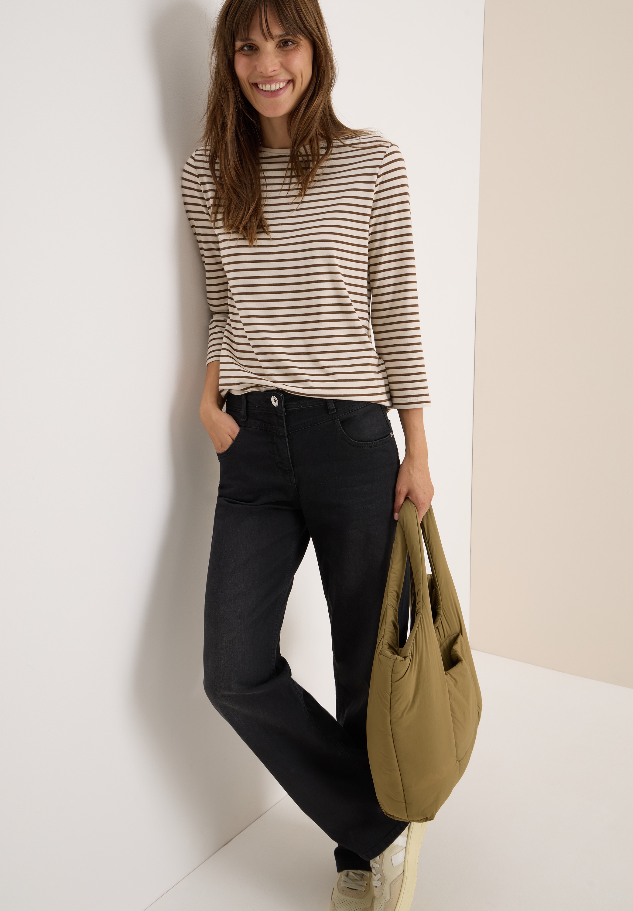 Cecil 3/4-Arm-Shirt, mit Streifen Muster