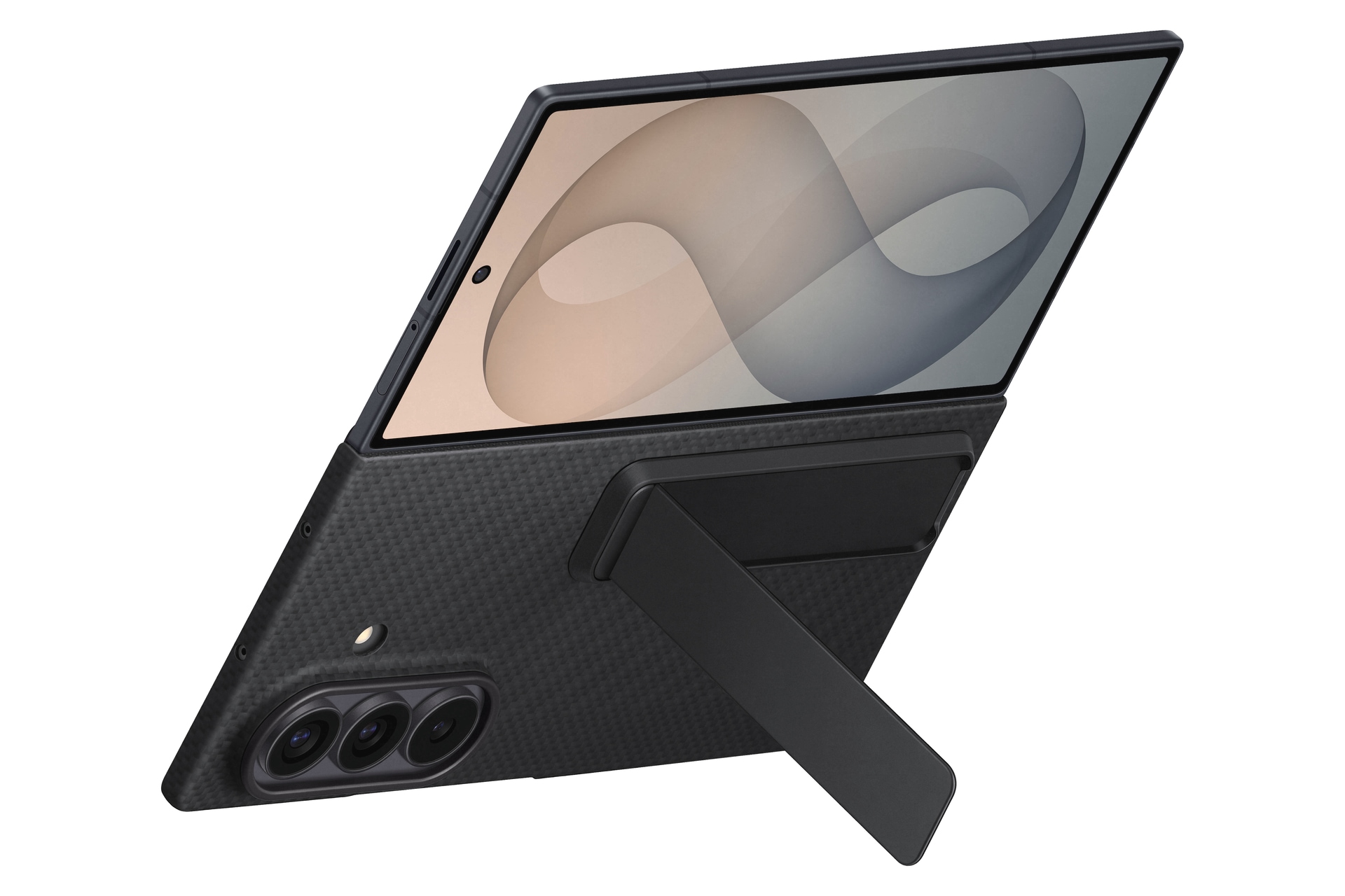 Samsung Smartphone-Hülle »Carbon Standing Case für Galaxy Fold8 Ultra« Smartphones Backcover, Schutzhülle, Handyschutzhülle, Case, Schutzcase, stoßfest