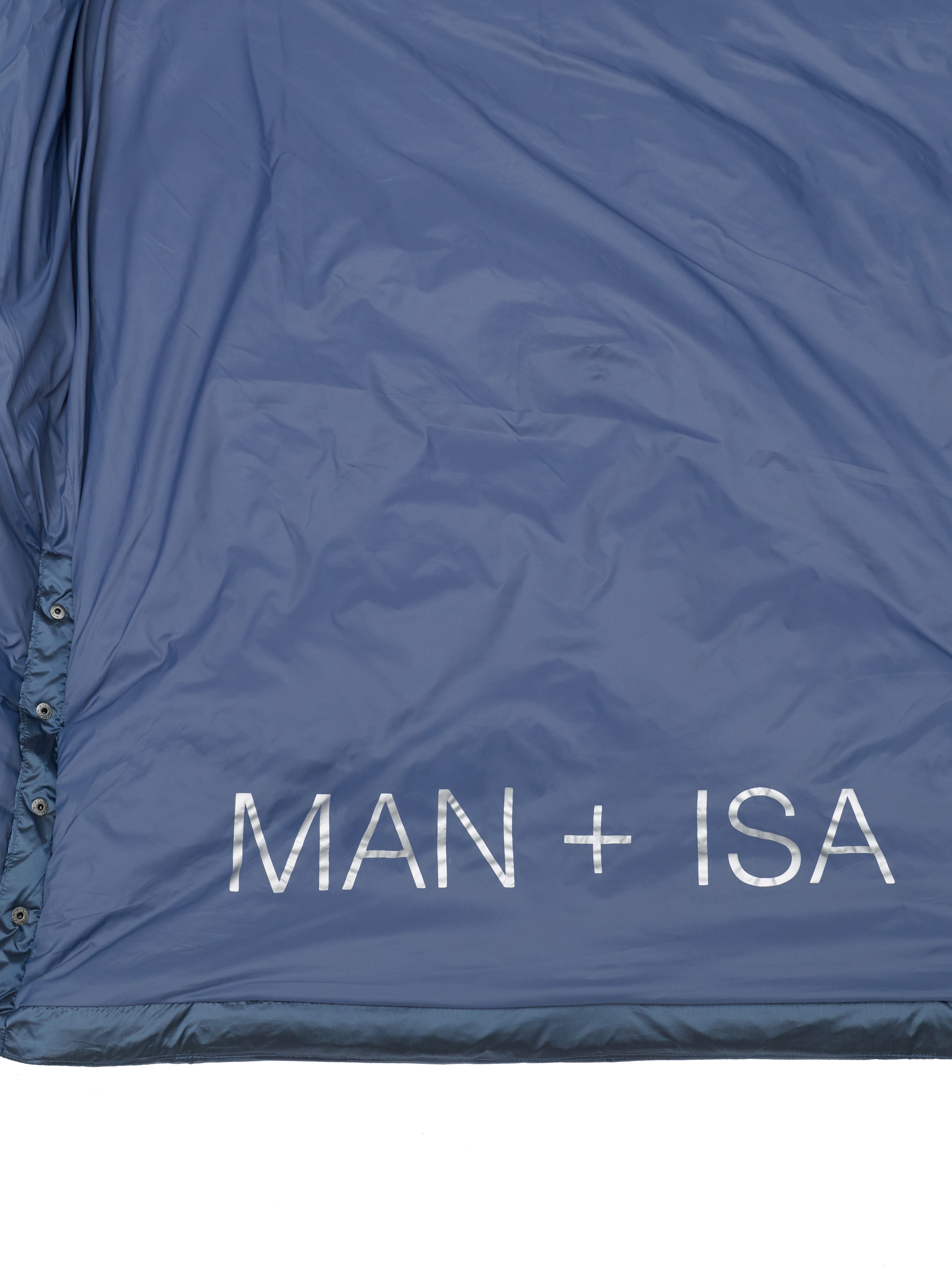 MANISA Steppmantel , mit Stehkragen und fester Kapuze und dekorativen Strickbändern
