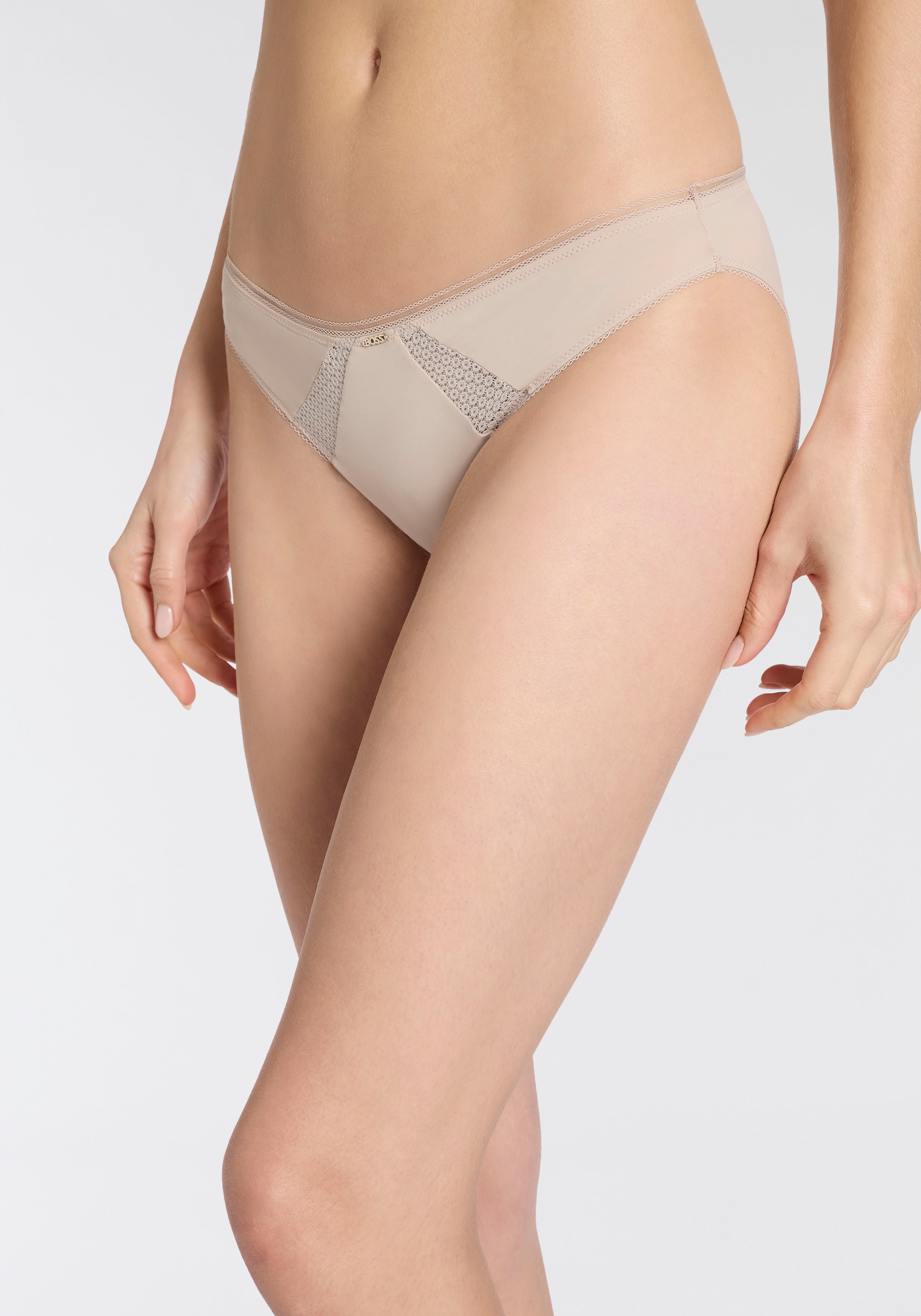 BOSS Slip »BRIEF B.PURE« mit Spitzeneinsatz