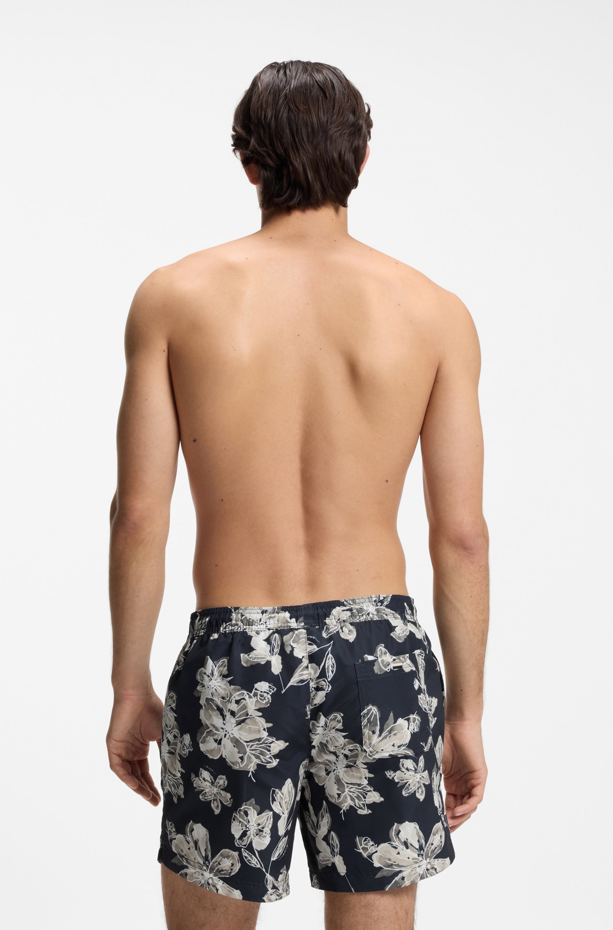 BOSS Badeshorts »Discus« schnelltrocknend, moderner Allover-Print