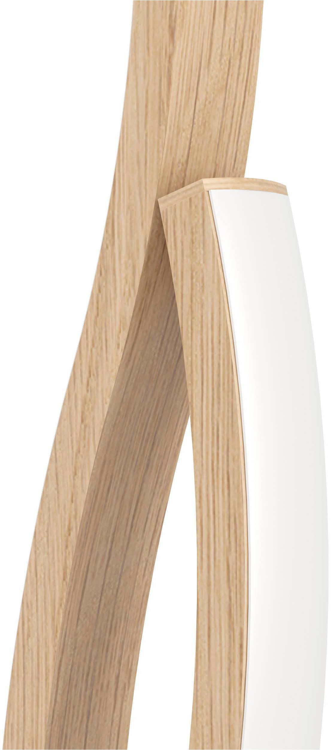 EGLO Tischleuchte »Grisolia Nachttischlampe, Tischlampe, Metall und Kunststoff, Lampe« LED-Modul 1 Stk. Neutralweiß Tischleuchte - H45,5 cm - braun - 12W inkl.