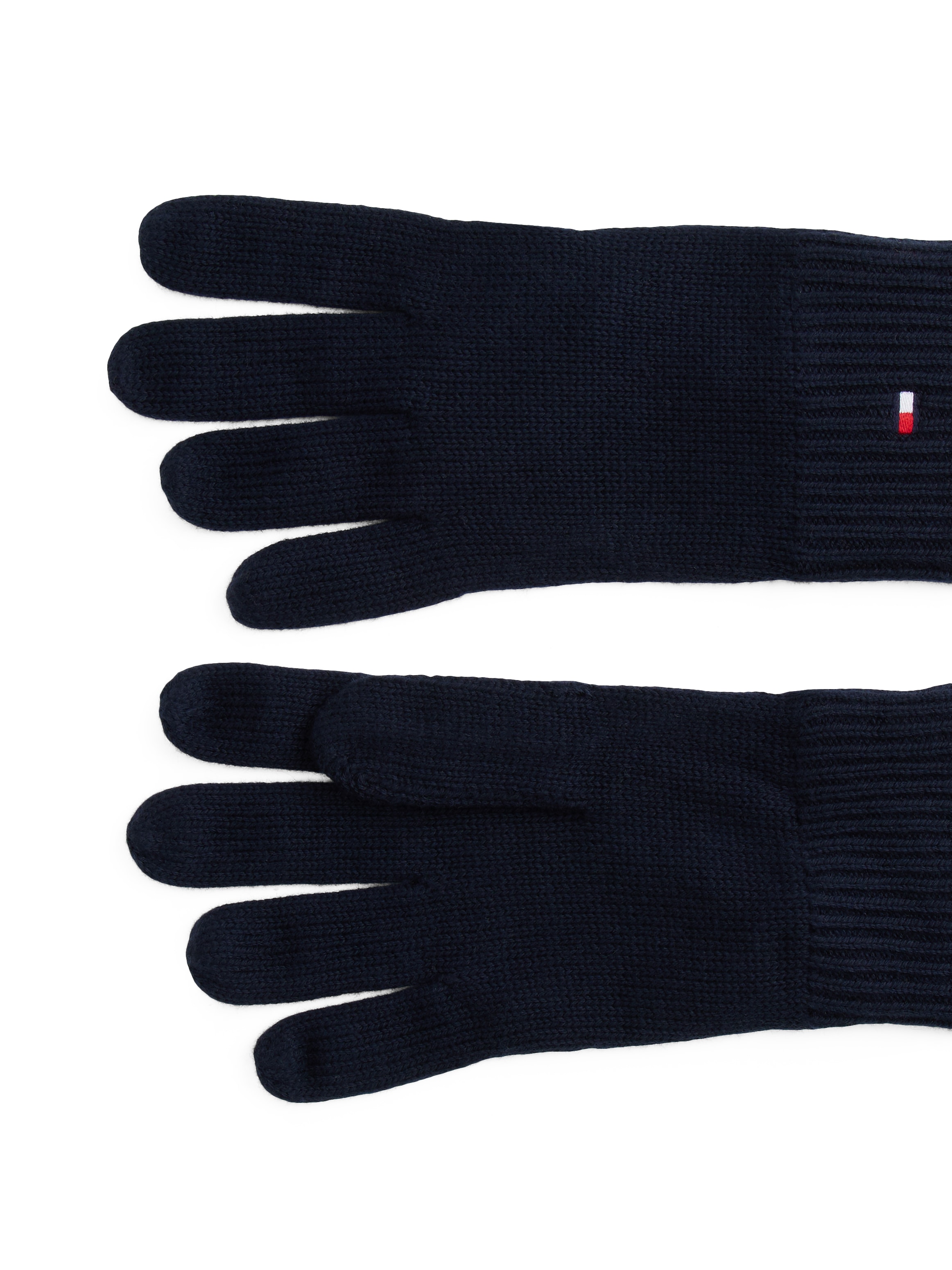 Tommy Hilfiger Strickhandschuhe »ESSENTIALS FLAG GLOVES« mit Logostickerei