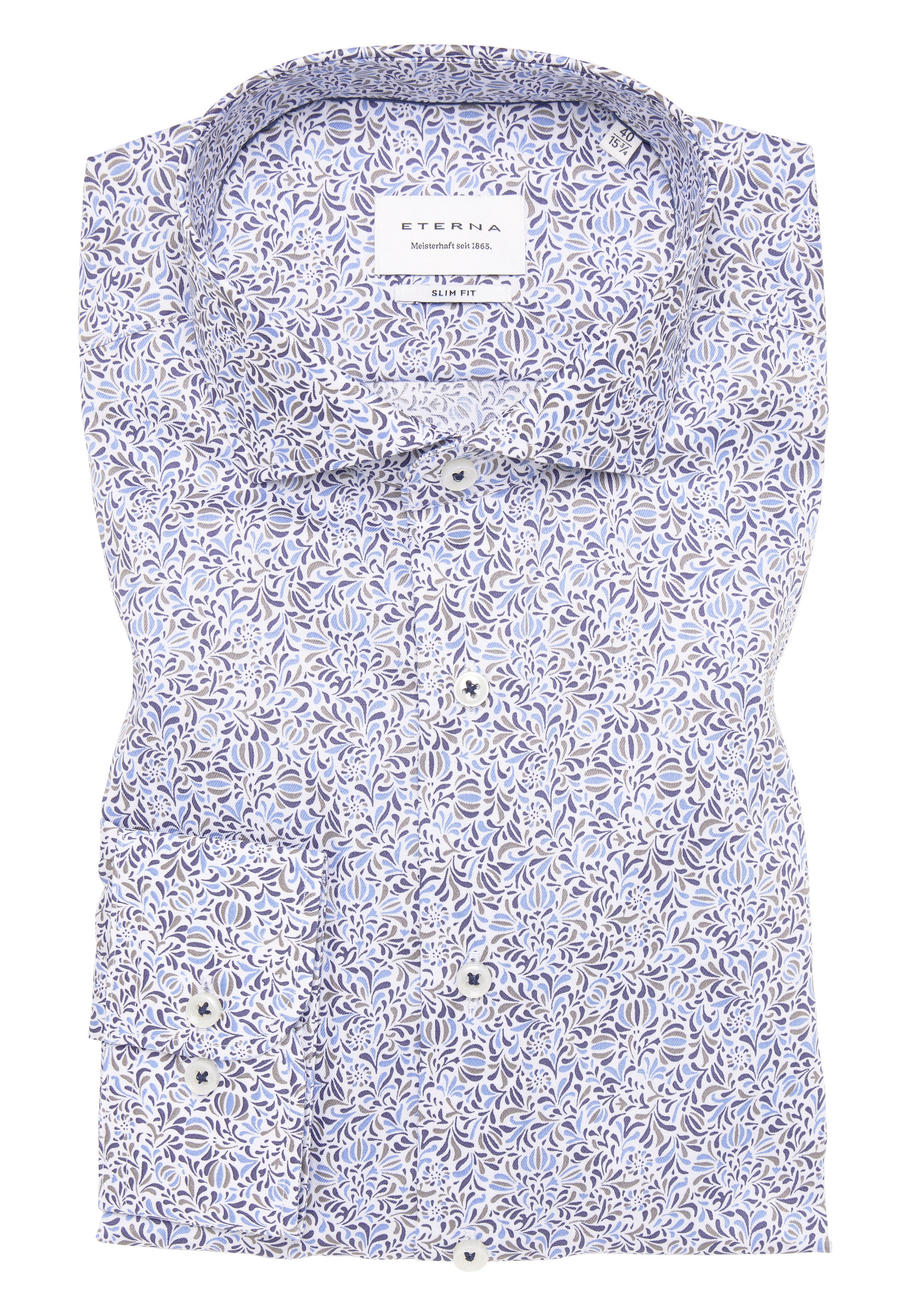 Eterna Langarmhemd »SLIM FIT« NON IRON (bügelfrei)