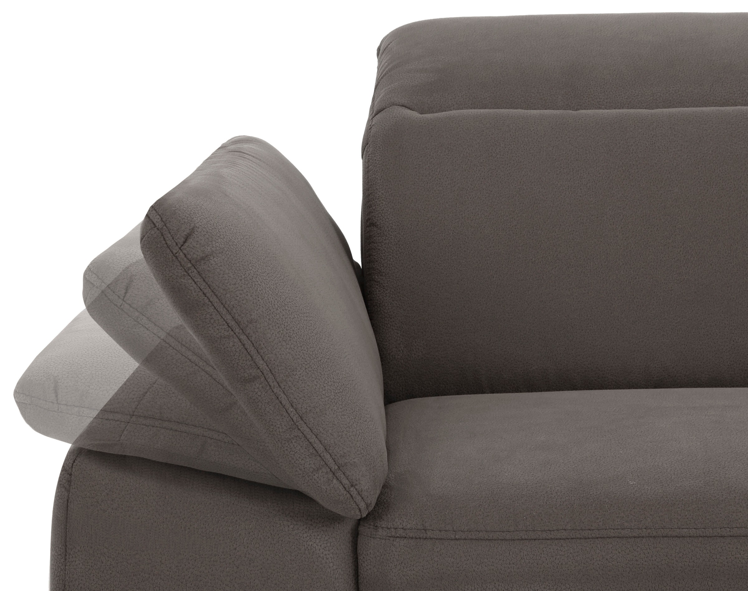 Home affaire Ecksofa »Mauritius L-Form«, mit Kopfteil- und Armlehnverstellung, mit Bettfunktion und Bettkasten