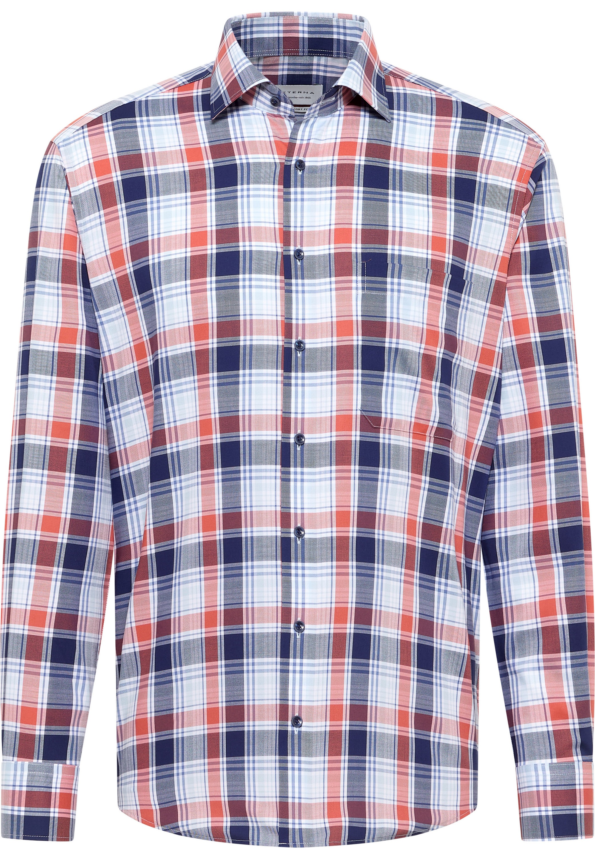 Eterna Langarmhemd »COMFORT FIT«, NON IRON (bügelfrei)