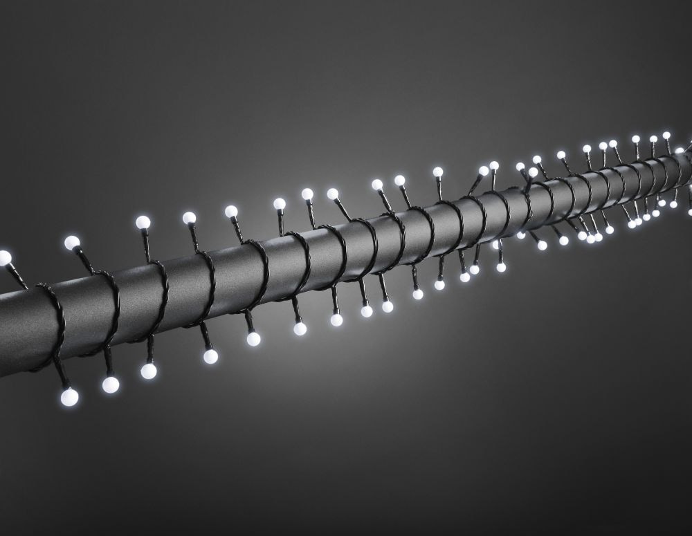 KONSTSMIDE LED-Lichterkette »Weihnachtsdeko aussen«, runde Dioden, 160 kalt weiße Dioden