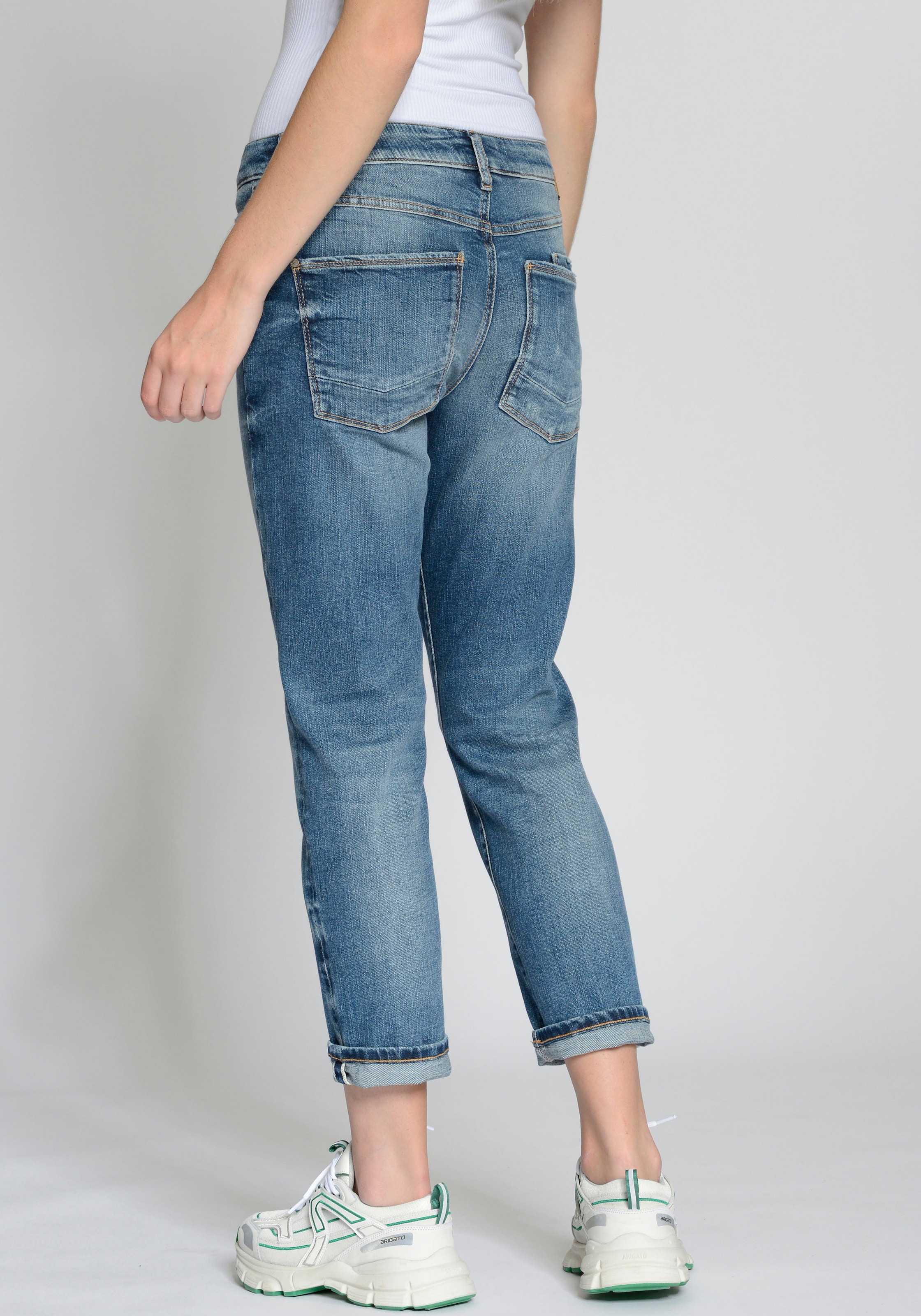 GANG Boyfriend-Jeans »94NADIA«, 5-Pocket Style mit Reißverschluss und Knopf