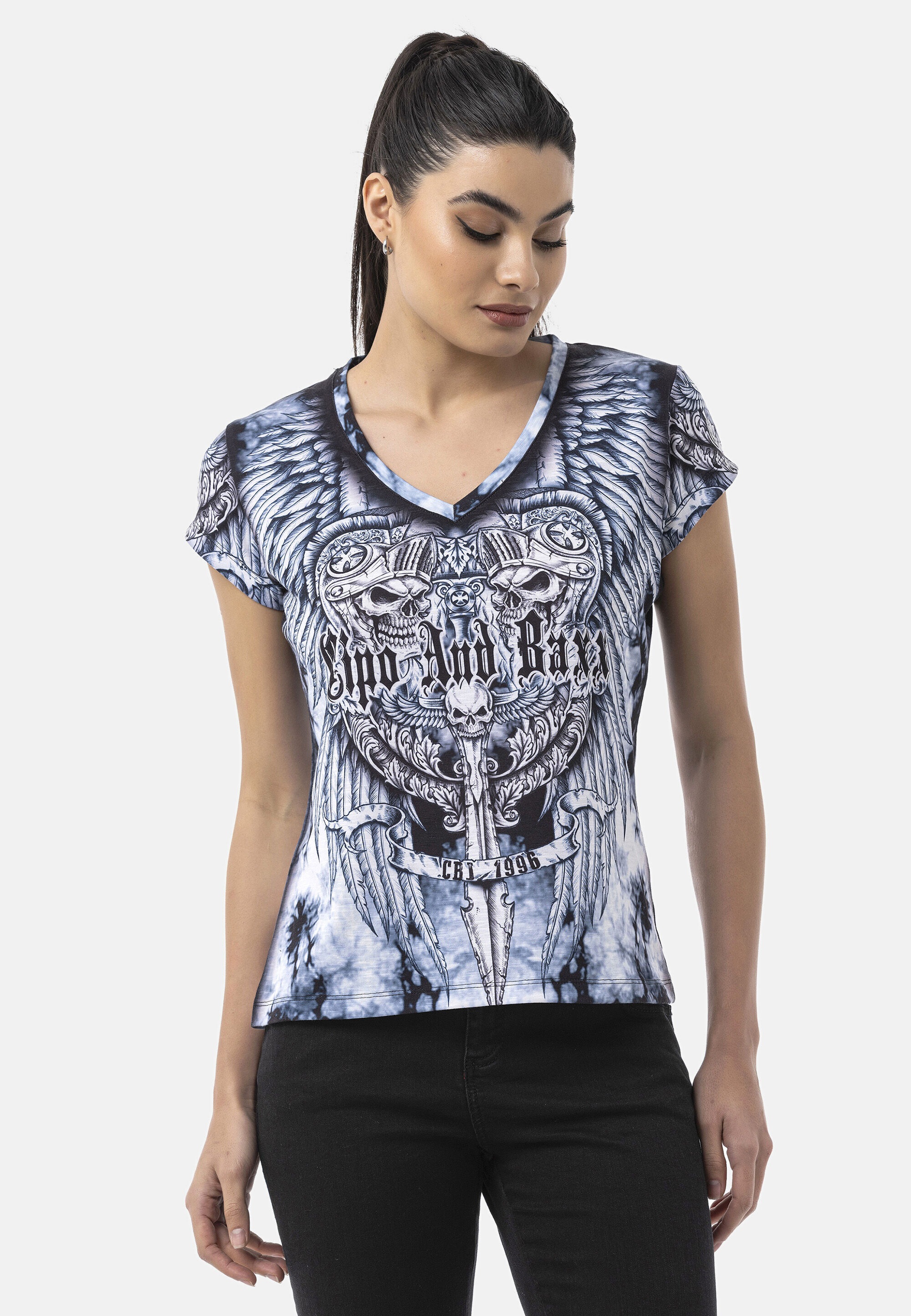 Cipo & Baxx T-Shirt »WT384« mit Digitaldruck