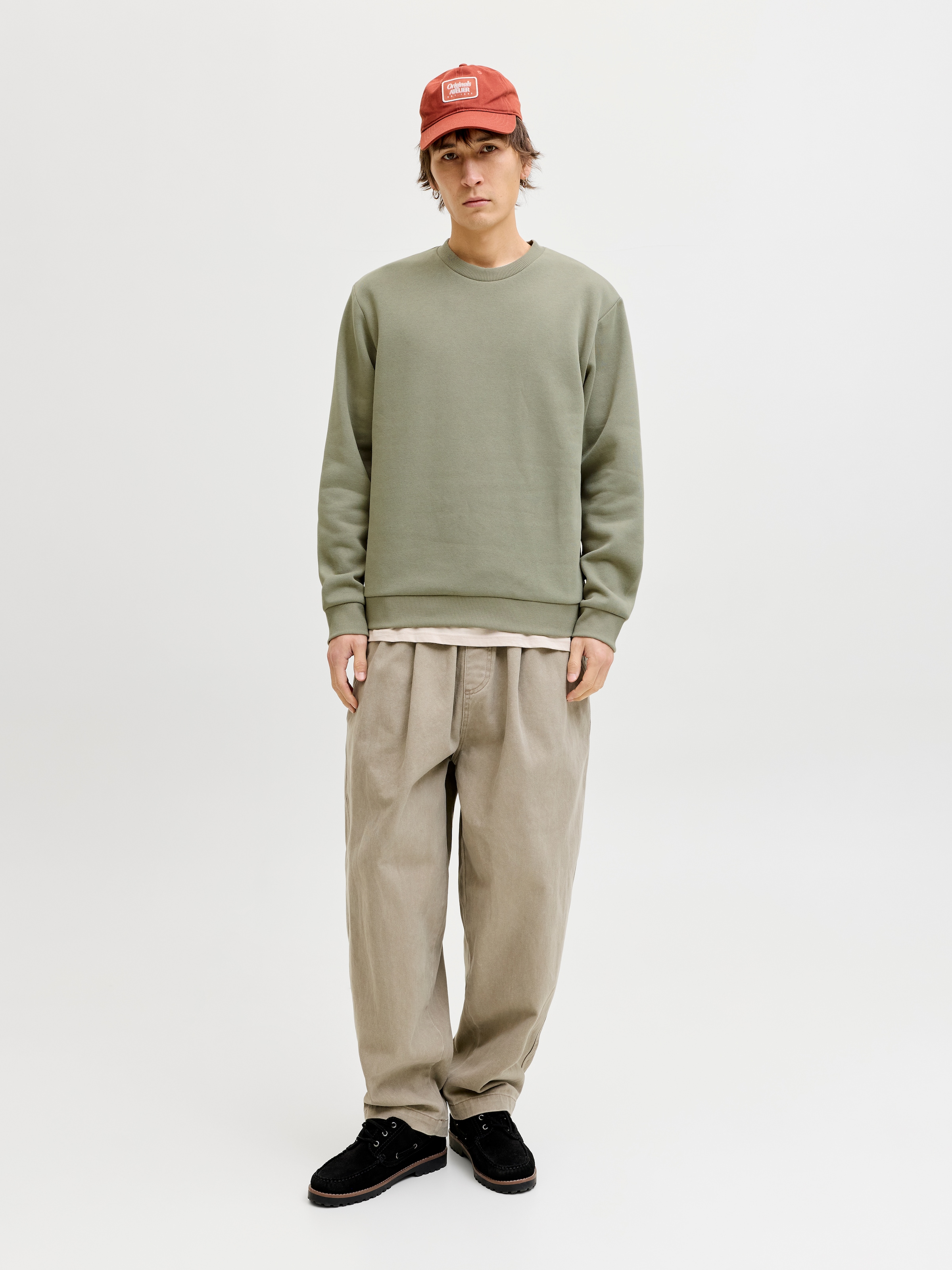 Jack & Jones Sweatshirt »JJESOHO SWEAT CREW NECK NOOS«, Baumwollmischung, relaxed fit
