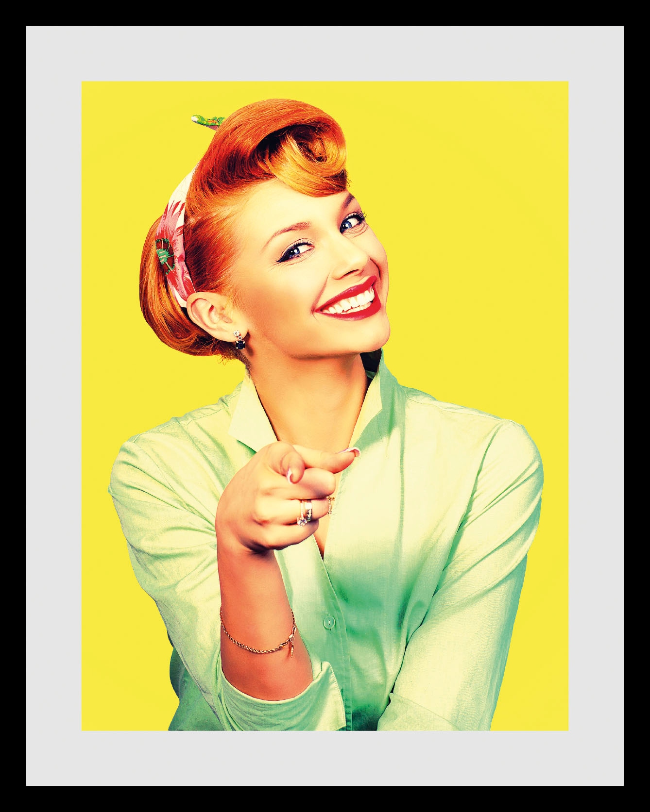 queence Bild »You can do it!« Art | Bilder von Frauen | Fashion | Frau | Kunst | Magazincover | Mode 1 Stk. tlg. HD Premium Poster-Druck inkl. Holzrahmen