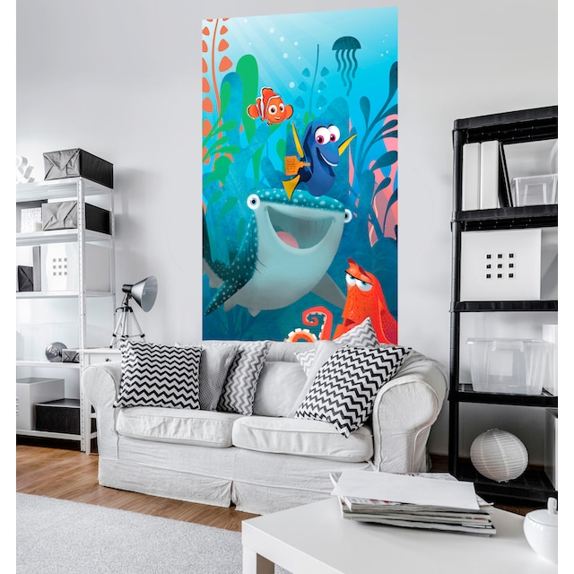 Komar Fototapete »Finding Dory Aquarell«, Comic-mehrfarbig, 150x250 cm  (Breite x Höhe) online kaufen | mit 3 Jahren XXL Garantie