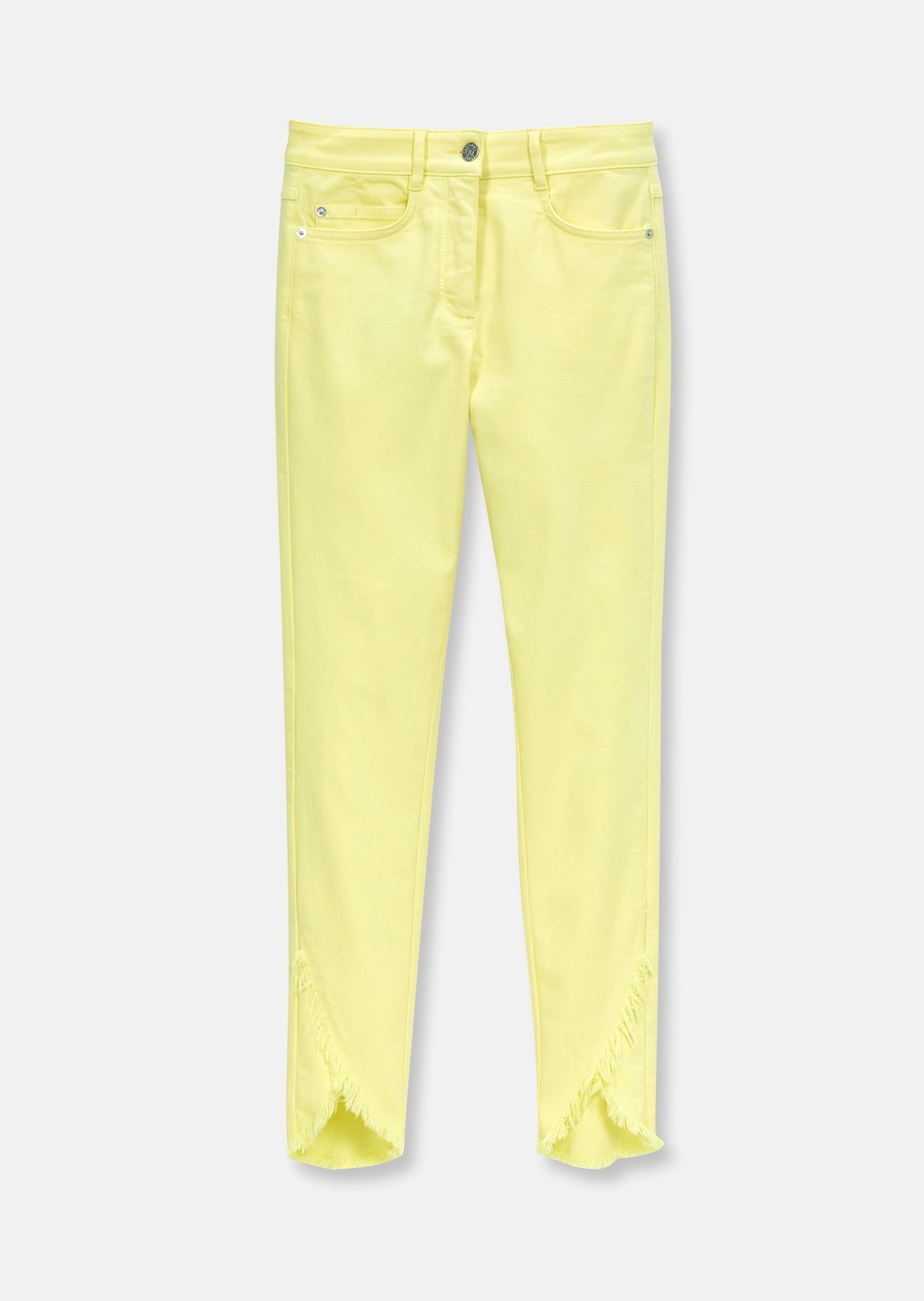 MADELEINE Regular-fit-Jeans »Jeans Schlanke Jeans mit Fransensaum«