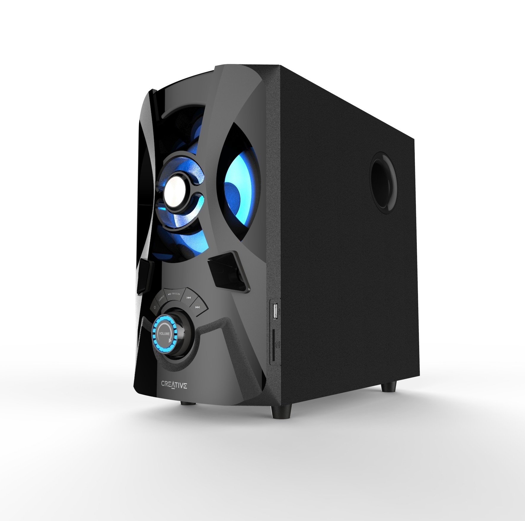 Creative 2.1 Soundsystem »SBS E2900 Lautsprecher«, Bluetooth 5.0, MP3-Player, UKW Radio, LED